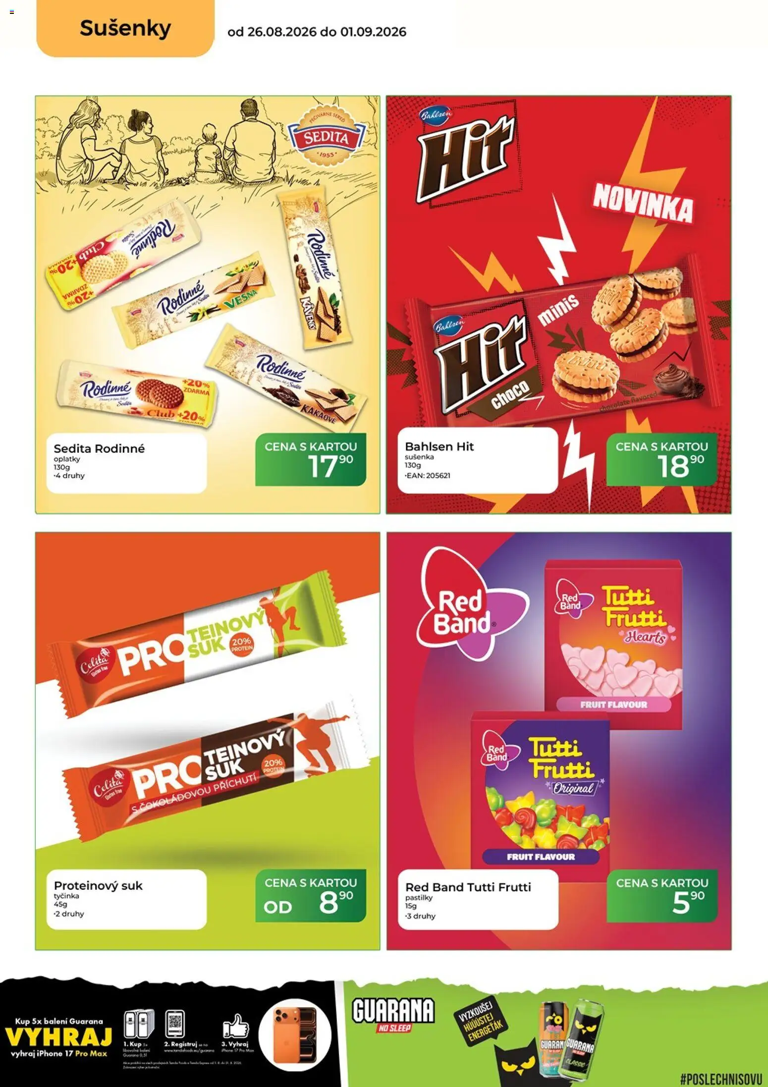 Tamda Foods leták od 26.08.2026 | Strana: 32 | Produkty: Iphone, Protein, Oplatky, Sušenky