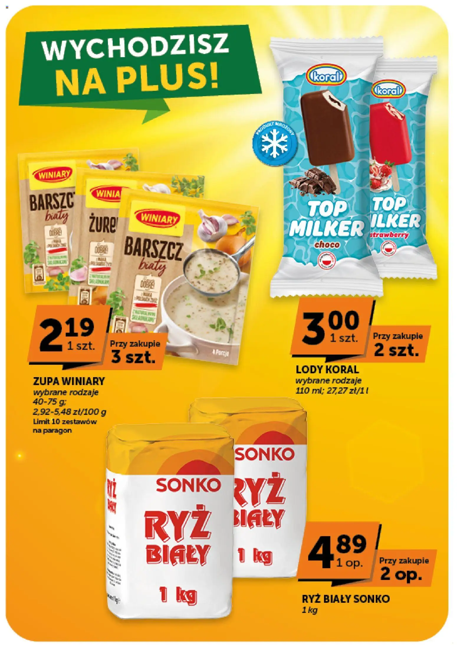 Groszek gazetka - Market od 23.07.2026 | Strona: 10 | Produkty: Barszcz, Lody koral, Zupa, Lody