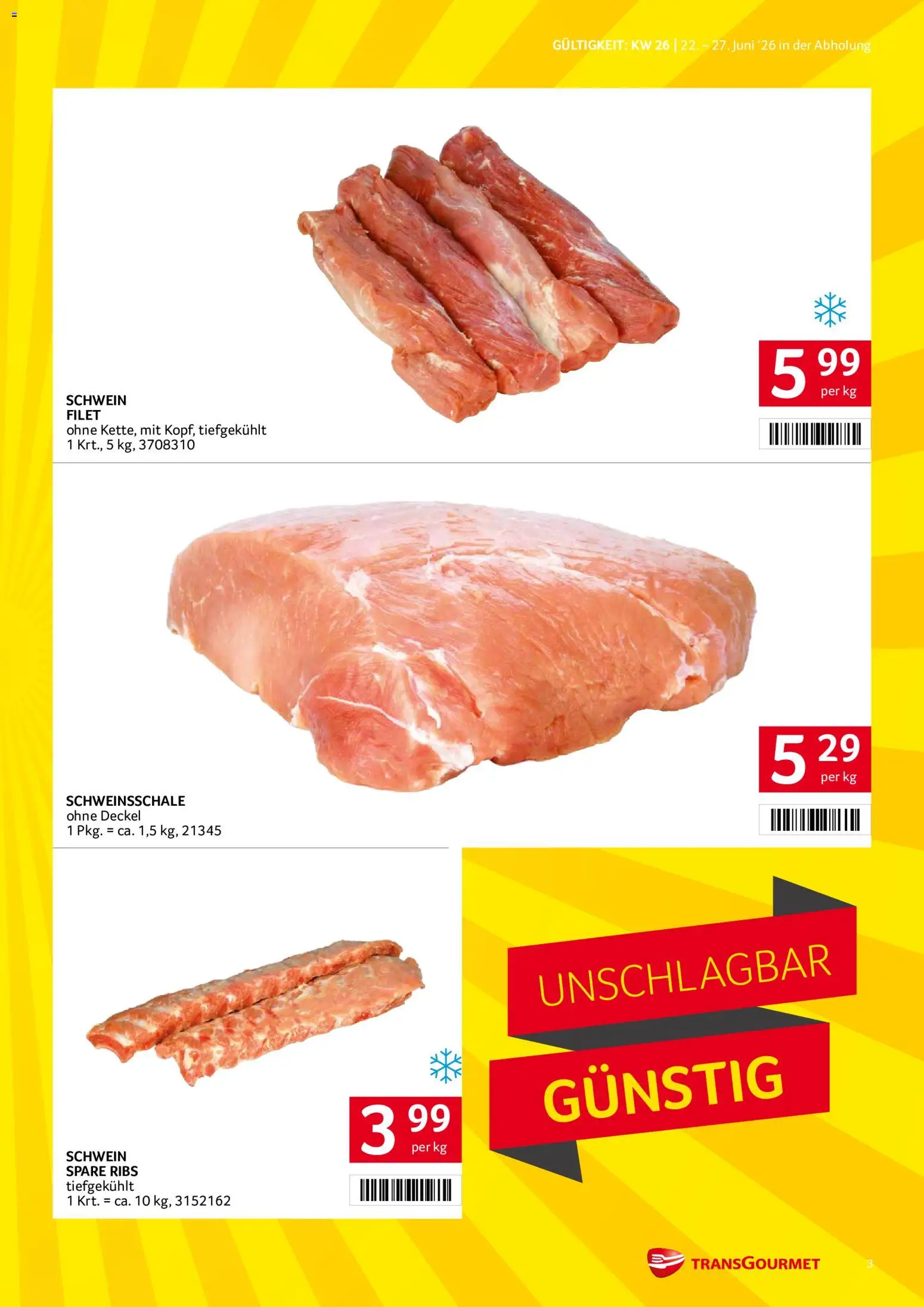Transgourmet Flugblatt gültig ab 22.06.2026 | Seite: 3