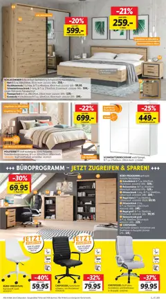Sconto Prospekt 	 ab 07.05.2026 gültig | Seite: 3 | Produkte: Bett, Schwebetürenschrank, Regal, Rollcontainer