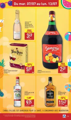 Aldi - Prévisualisation de OLD NICK, Rhum Blanc 40°, Des Antilles., Rhum Blanc 40° Des Antilles. valide à partir de 07/07/2026 | Page: 25