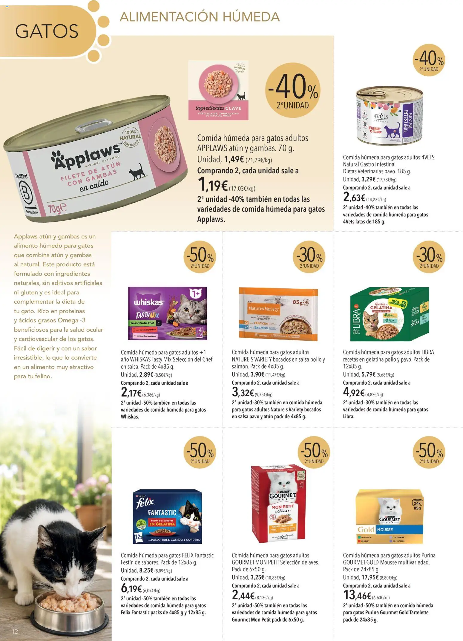 El Corte Inglés Mascota │ válido desde el 01/09/2026 | Página: 12 | Productos: Gelatina, Filete de atún, Filete, Pollo