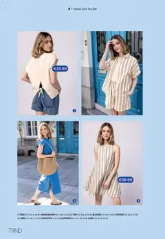 Bel&Bo folder - Voorbeeld van een folder van Bel&Bo, geldig van 27.04.2026 | Pagina: 4 | Producten: Slippers, Handtas, Jurk, Blouse