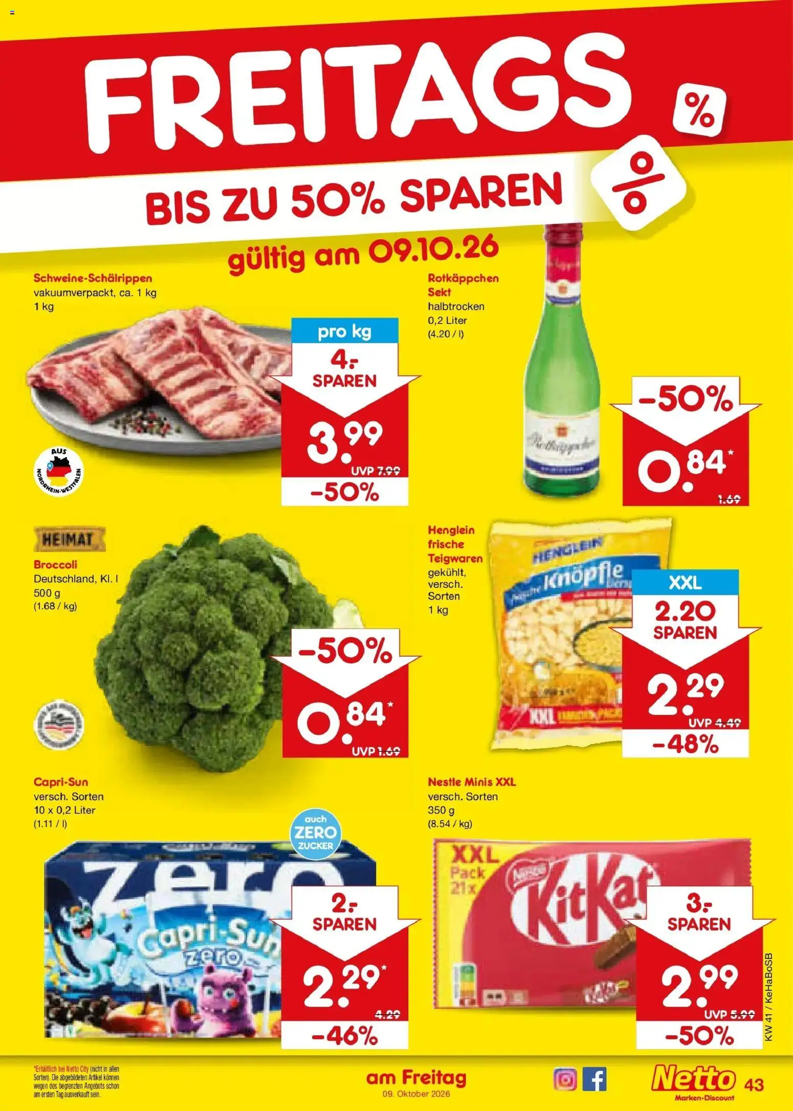 Netto Marken-Discount Prospekt Bochum – gültig ab 05.10.2026 | Seite: 55 | Produkte: Capri sun, Sekt, Zucker, Rotkäppchen
