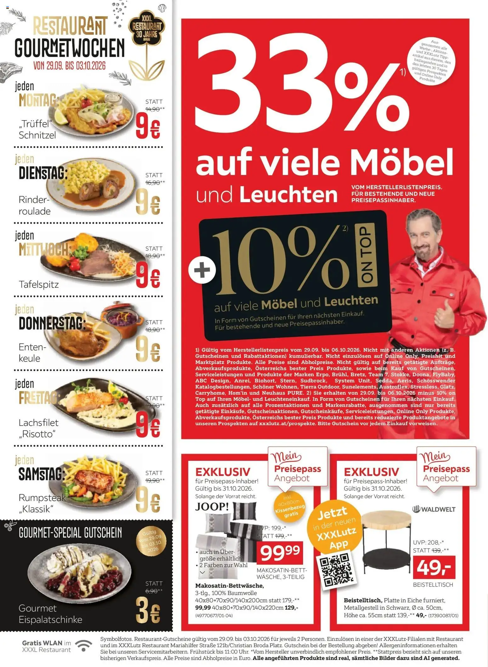 XXXLutz Hauptprospekt von 29.09.2026 - Aktuelle Angebote | Seite: 2 | Produkte: Lachsfilet