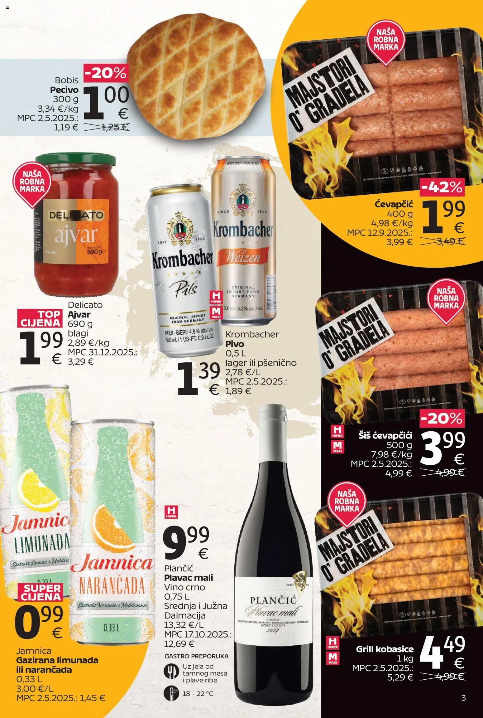 Tommy katalog | vrijedi od 27.04.2026 | Stranica: 3 | Proizvodi: Vino, Pivo, Ajvar, Jamnica