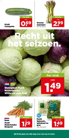 PLUS Spinazie, spitskool en prei, PLUS Spinazie, spitskool en prei Zak 400 gram - Voorbeeld van een folder van Plus, geldig van 28-10-2026 | Pagina: 9