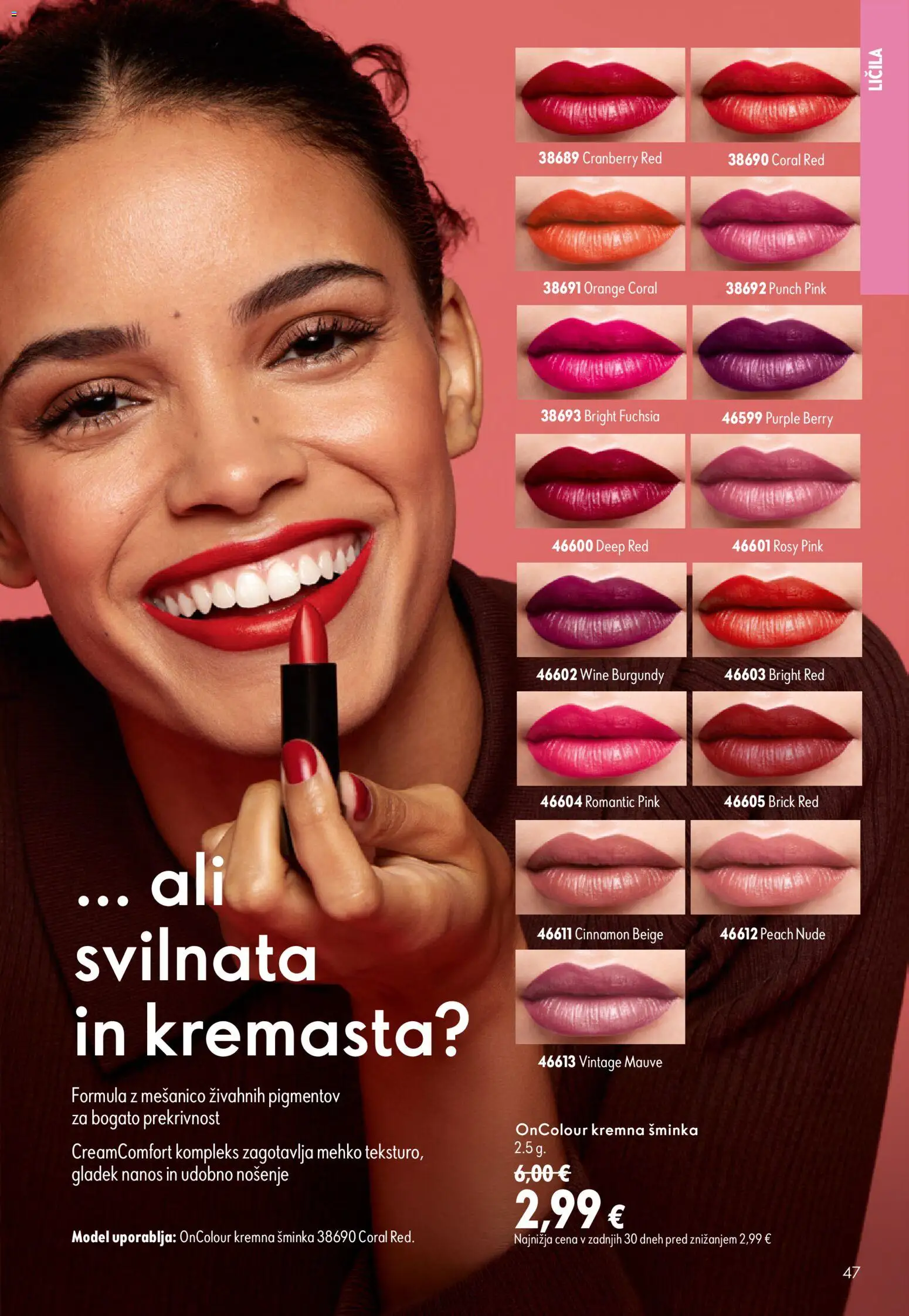Novi Oriflame katalog ponudbe – veljaven od 05.08.2026 | Stran: 47
