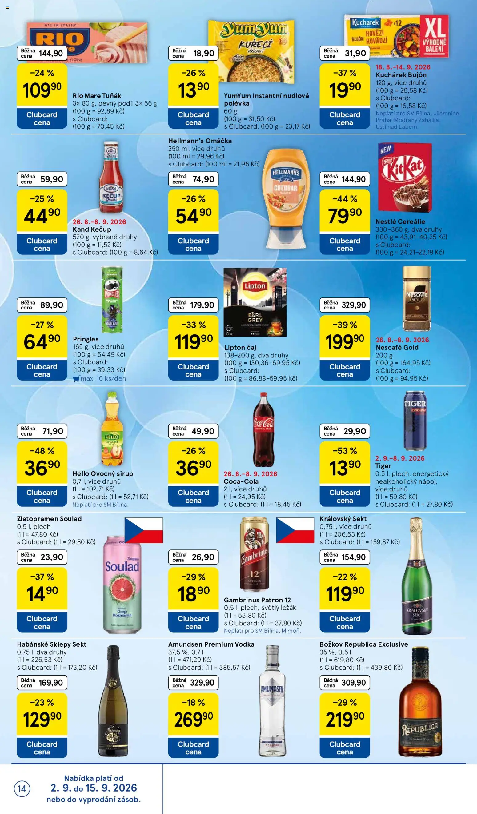 Tesco leták - Supermarket od 02.09.2026 | Strana: 14