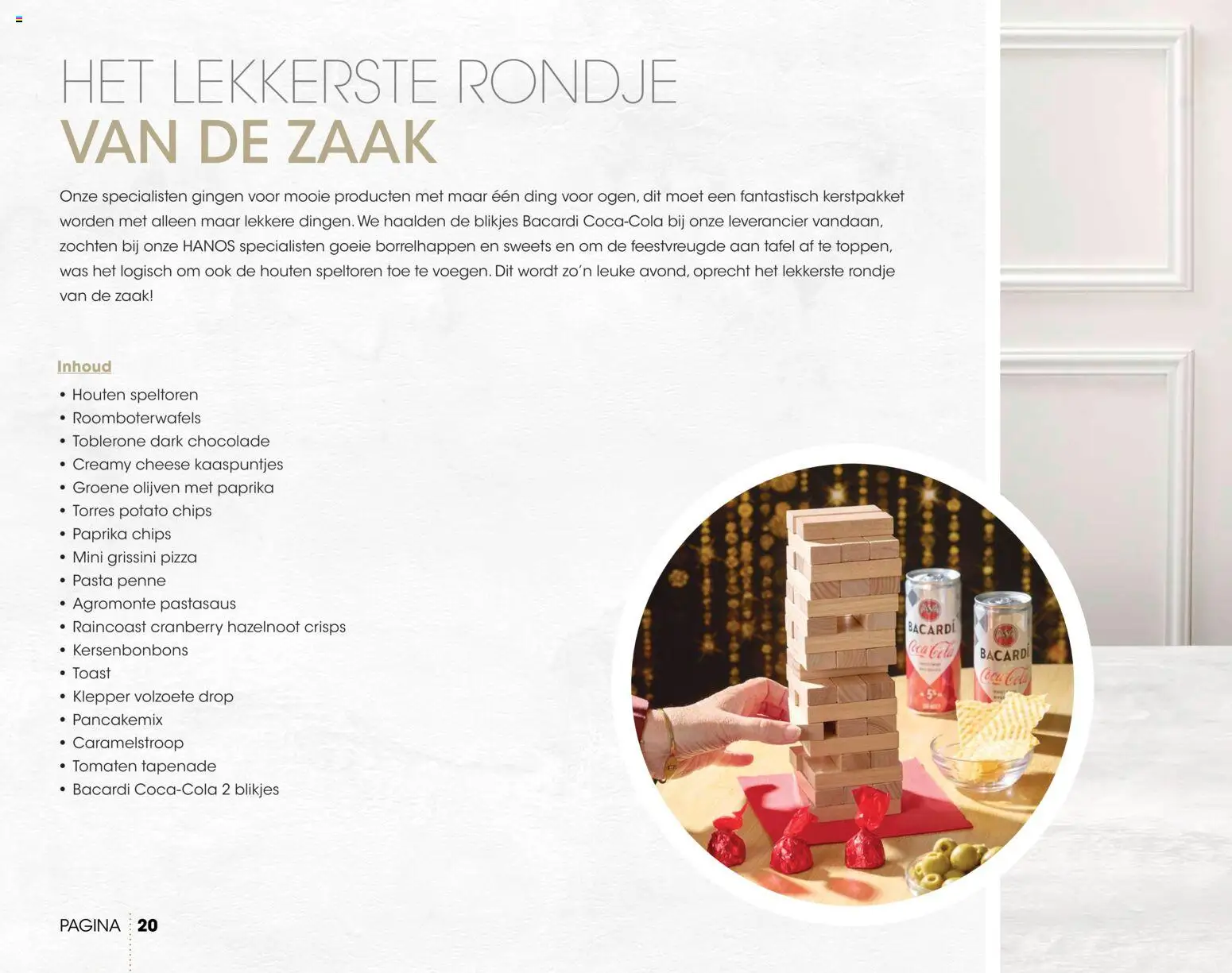 {H1} | Pagina: 20 | Producten: Paprika, Tafel, Bacardi, Was