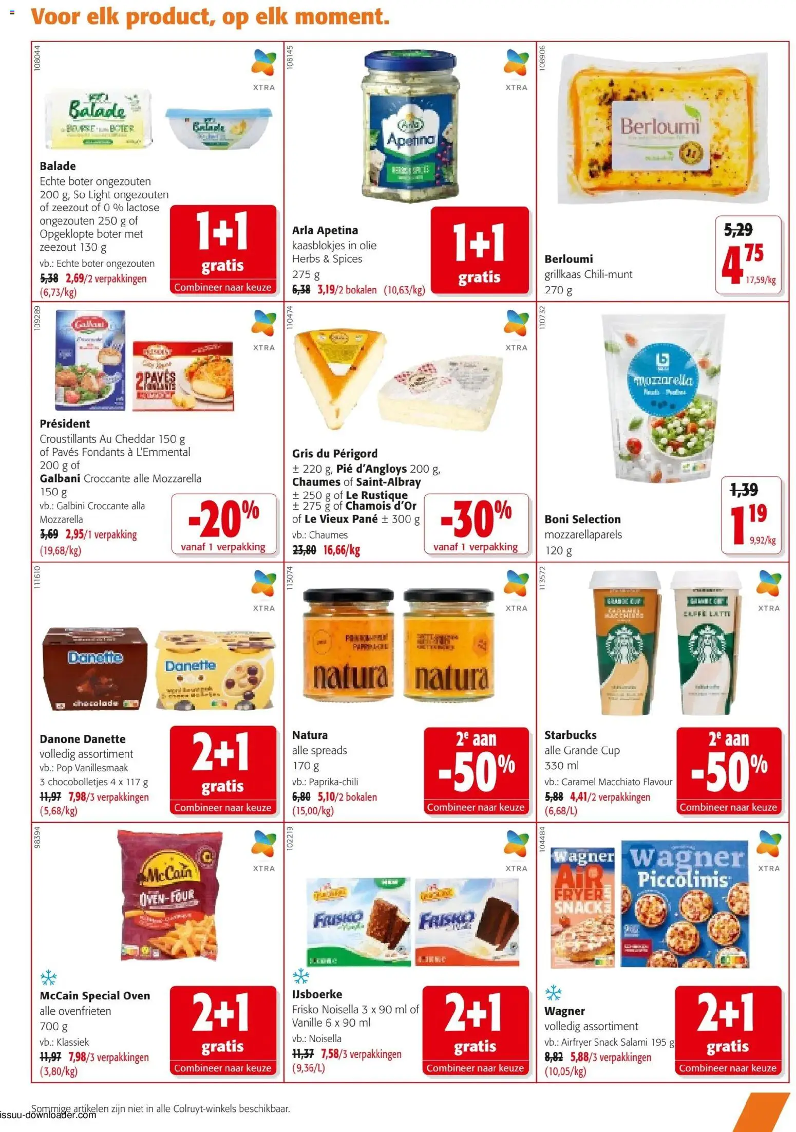 {H1} | Pagina: 13 | Producten: Zeezout, Mozzarella, Boter, Chocolade