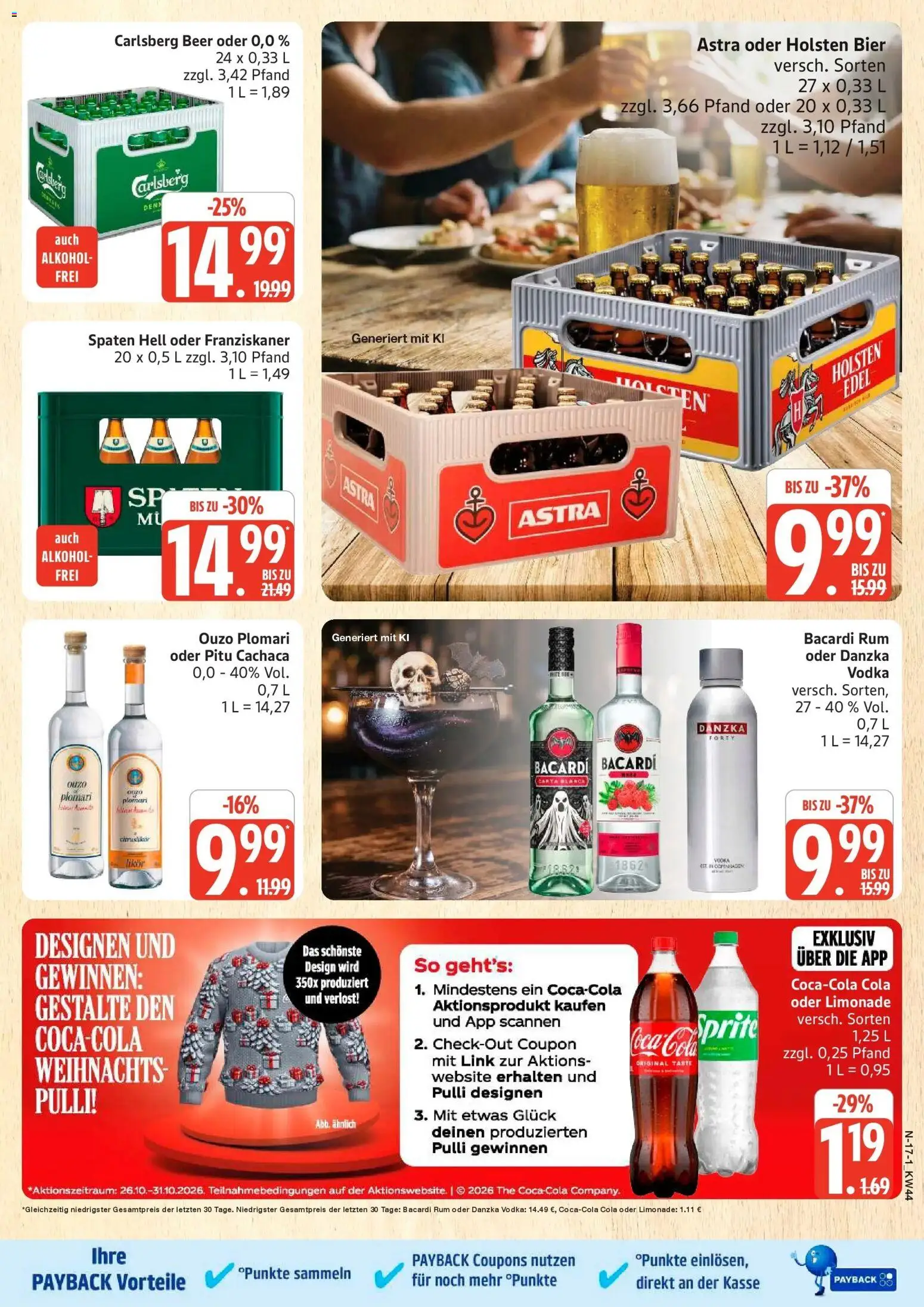Marktkauf Prospekt Cuxhaven (ab 26.10.2026) » Angebote online | Seite: 17 | Produkte: Franziskaner, Carlsberg, Rum, Holsten