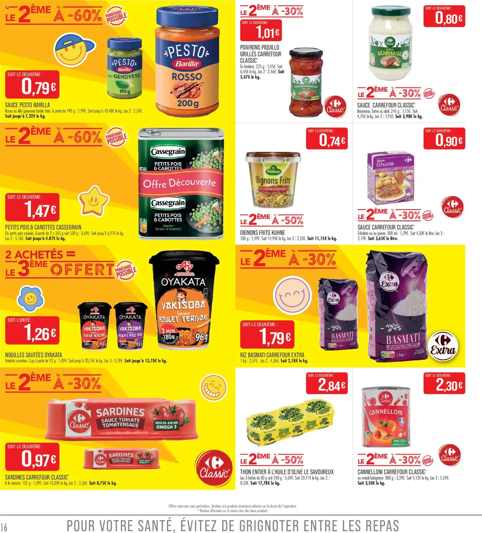 {H1} | Page: 16 | Produits: Échalote, Pois, Riz, Oignons