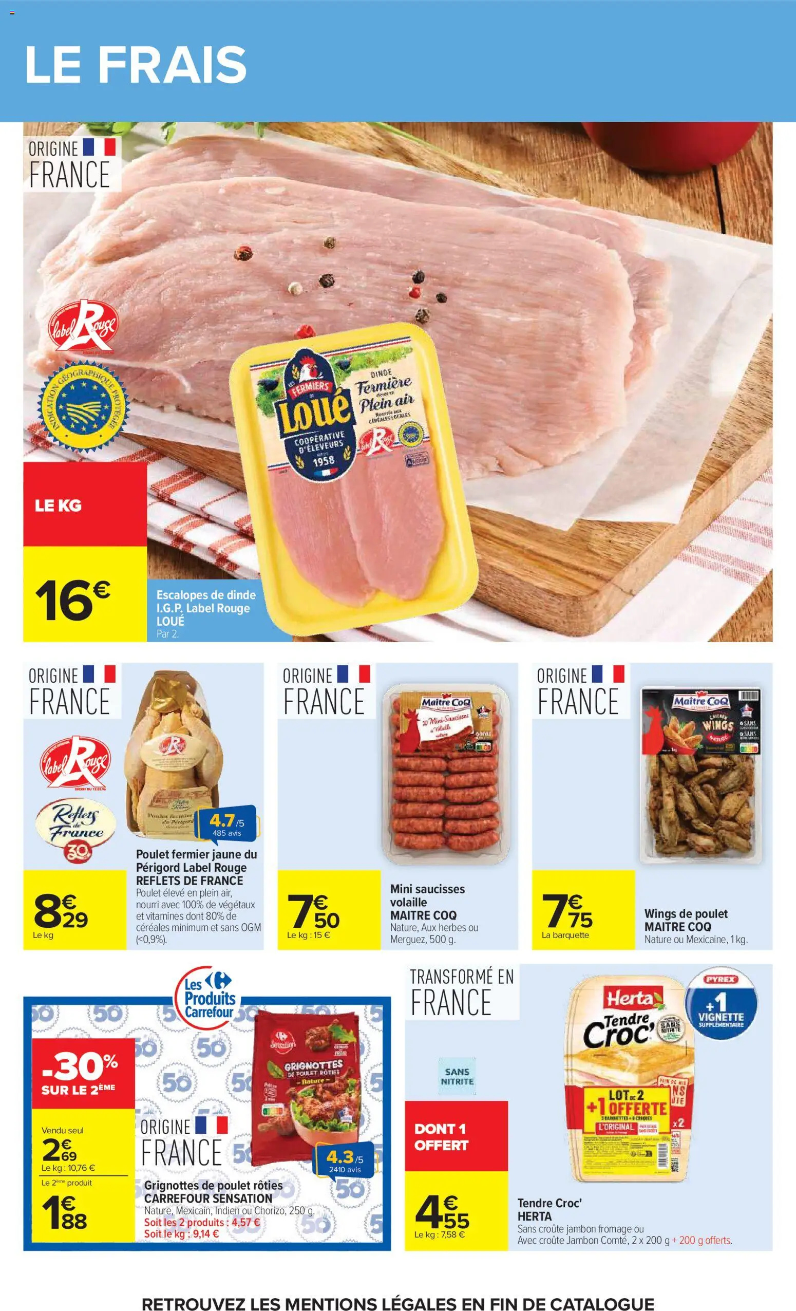 {H1} | Page: 35 | Produits: Volaille, Escalopes, Dinde, Fromage