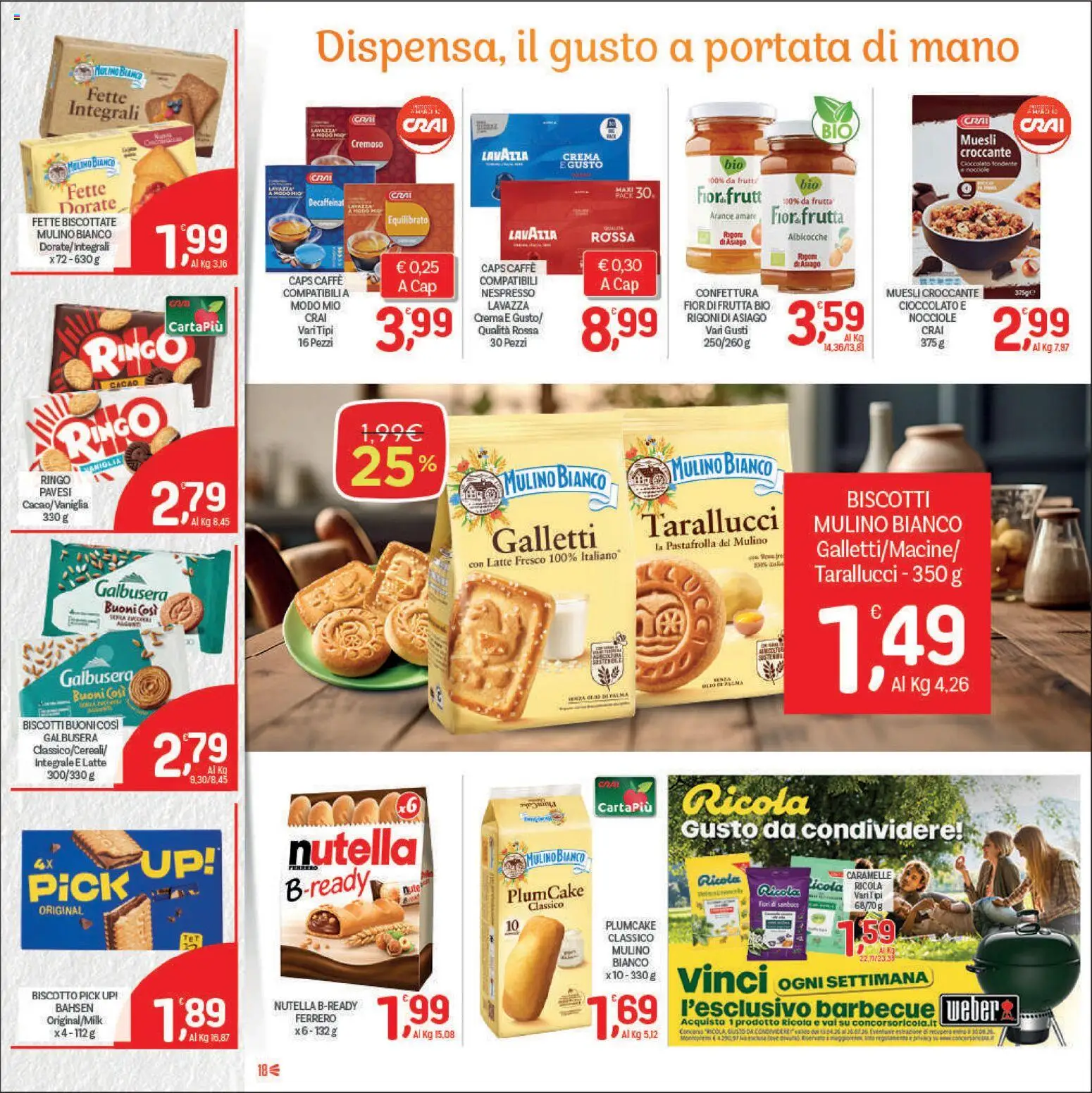 Volantino CRAI del 11.06.2026 | Pagina: 18 | Prodotti: Cioccolato, Arance, Latte, Albicocche