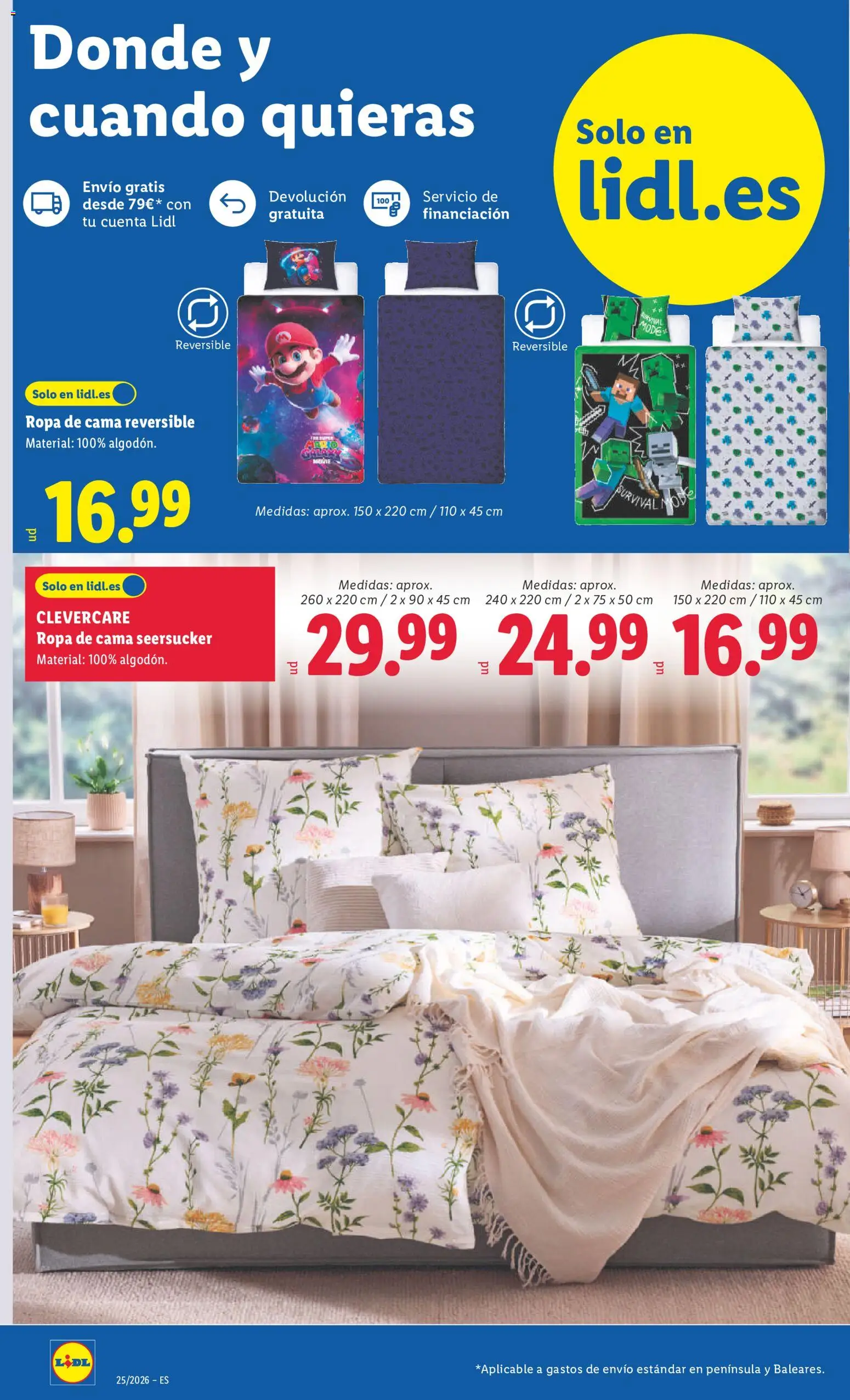 Lidl folleto de bazar Canarias │ válido desde el 15.06.2026 | Página: 6 | Productos: Ropa, Κασέρι, Cama