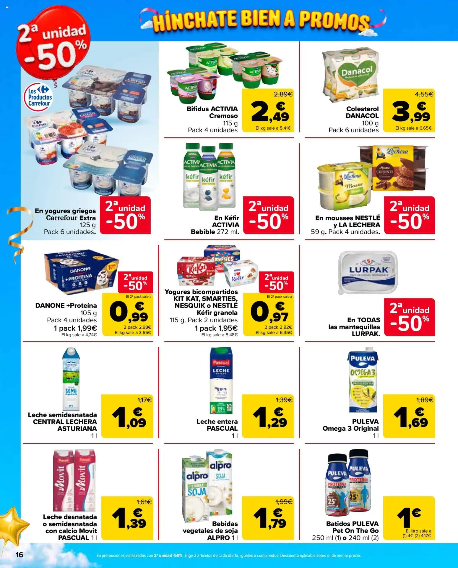 Carrefour Market folleto │ válido desde el 24/09/2026 | Página: 16 | Productos: Leche desnatada, Omega, Omega 3, Bebidas