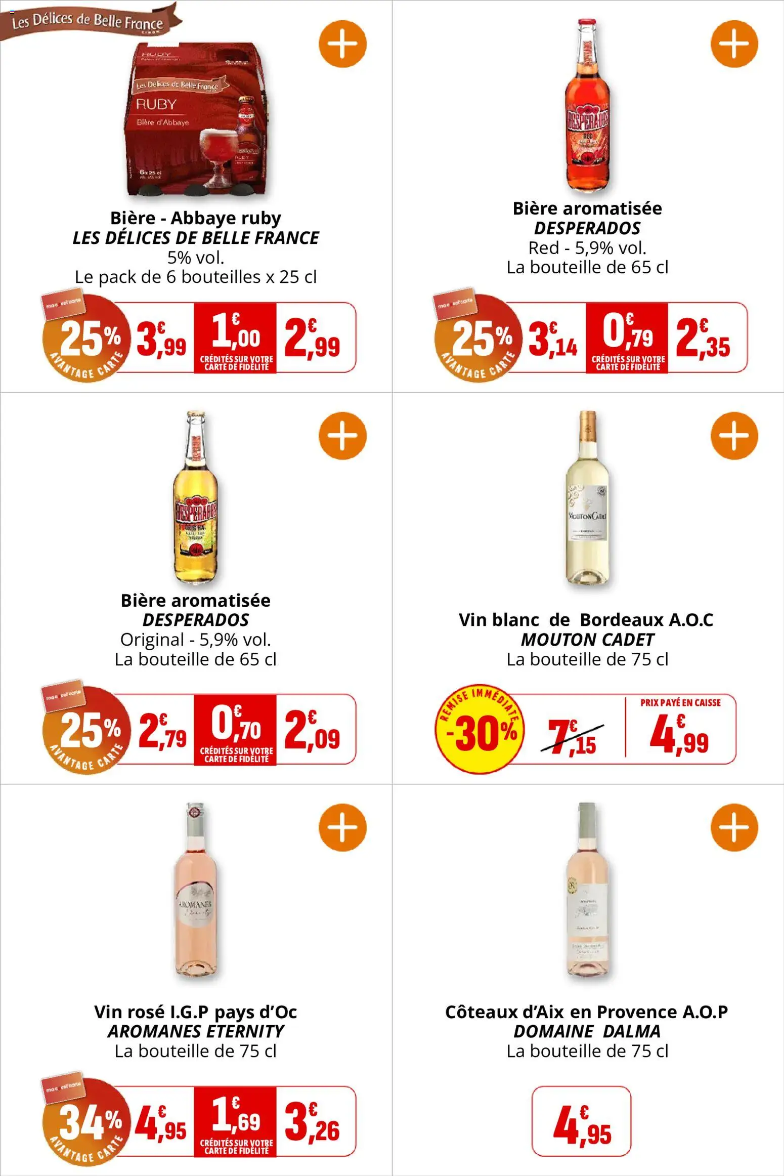 {H1} | Page: 34 | Produits: Desperados, Vin, Bière