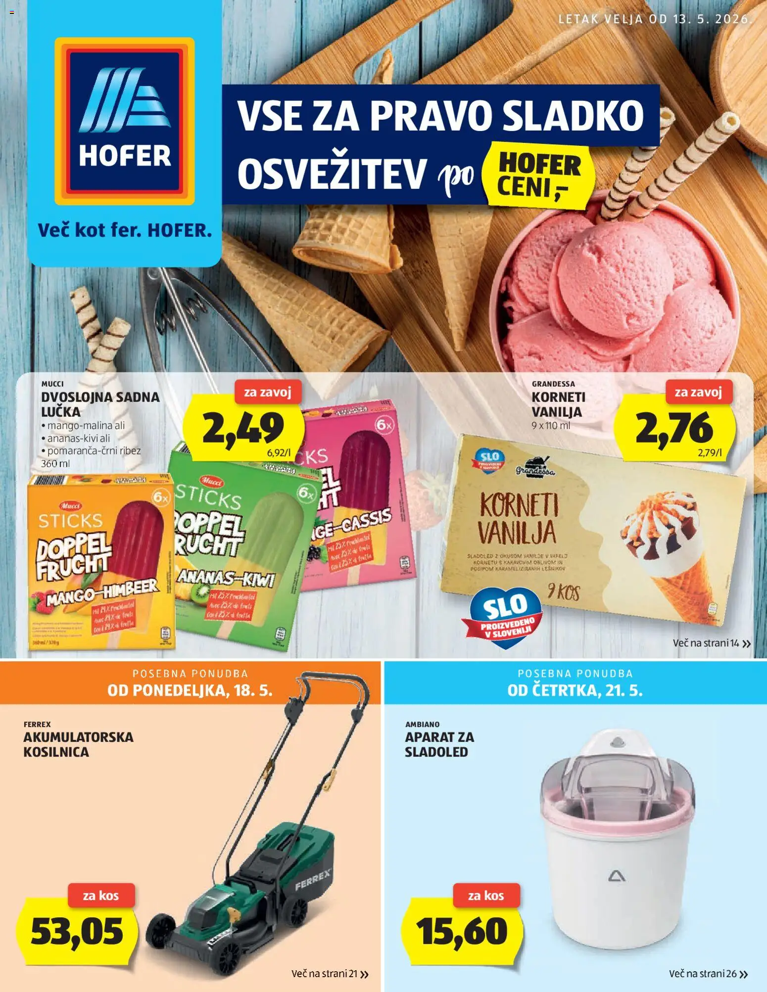 Novi Hofer katalog ponudbe – veljaven od 13.05.2026 | Stran: 1