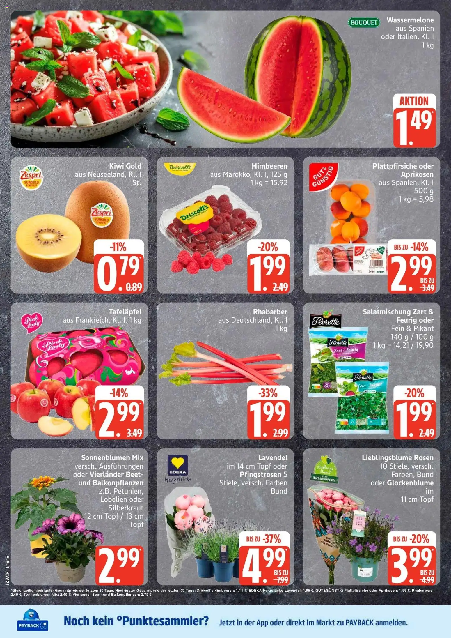 Marktkauf Prospekt Mölln	 – gültig ab 17.05.2026 | Seite: 8 | Produkte: Himbeeren, Rhabarber, Lavendel, Kiwi