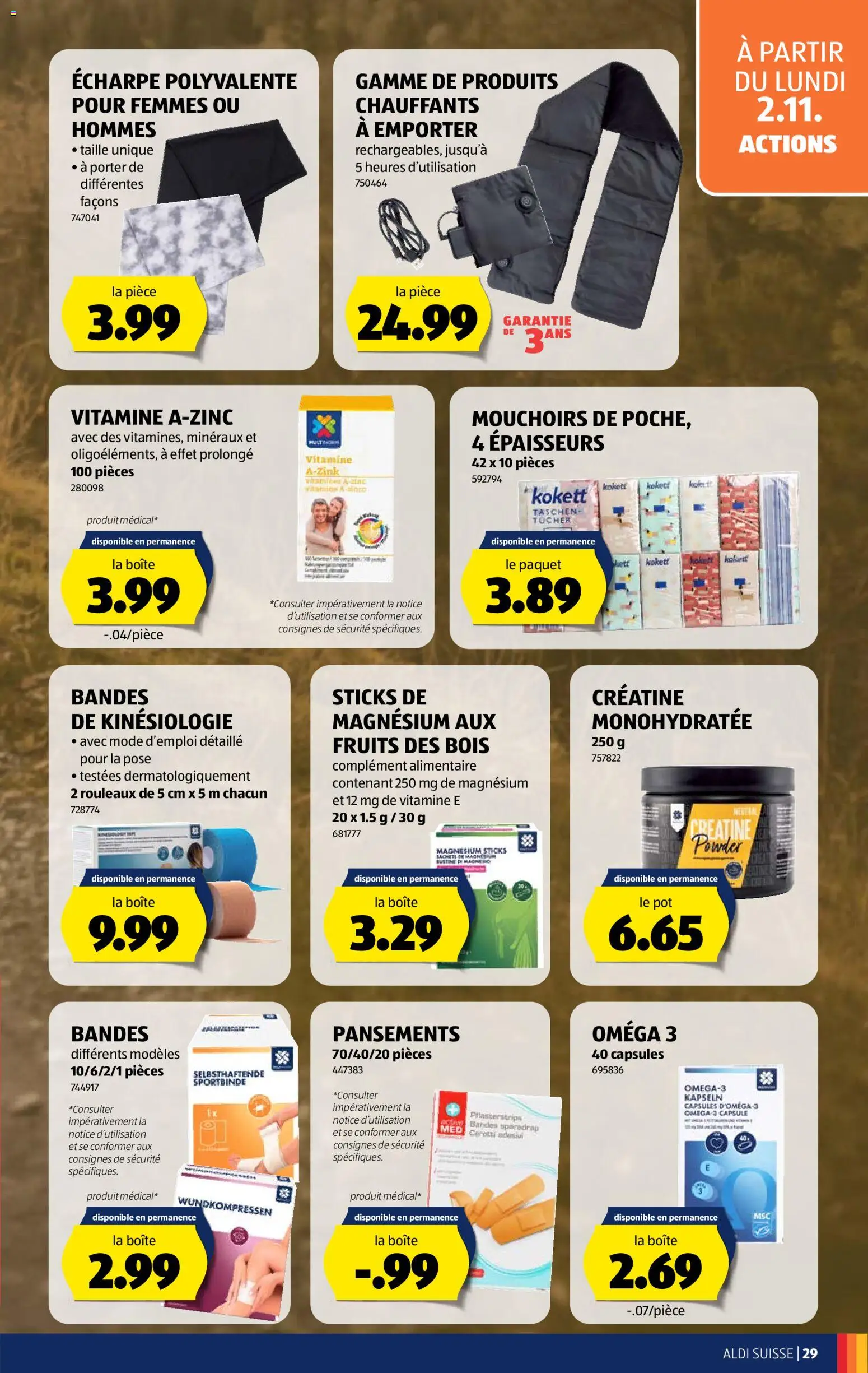 Aldi aktionen FR – gültig ab 29.10.2026 | Seite: 29 | Produkte: Omega, Omega 3