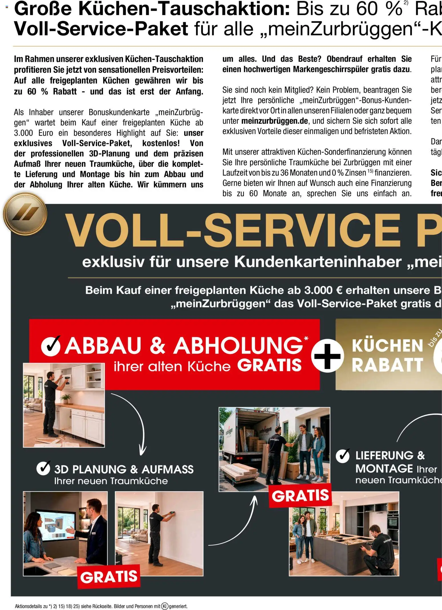 Zurbrüggen Küchen Tauschaktion – gültig ab 10.10.2026 | Seite: 2 | Produkte: Küche, Bilder, Kuchen