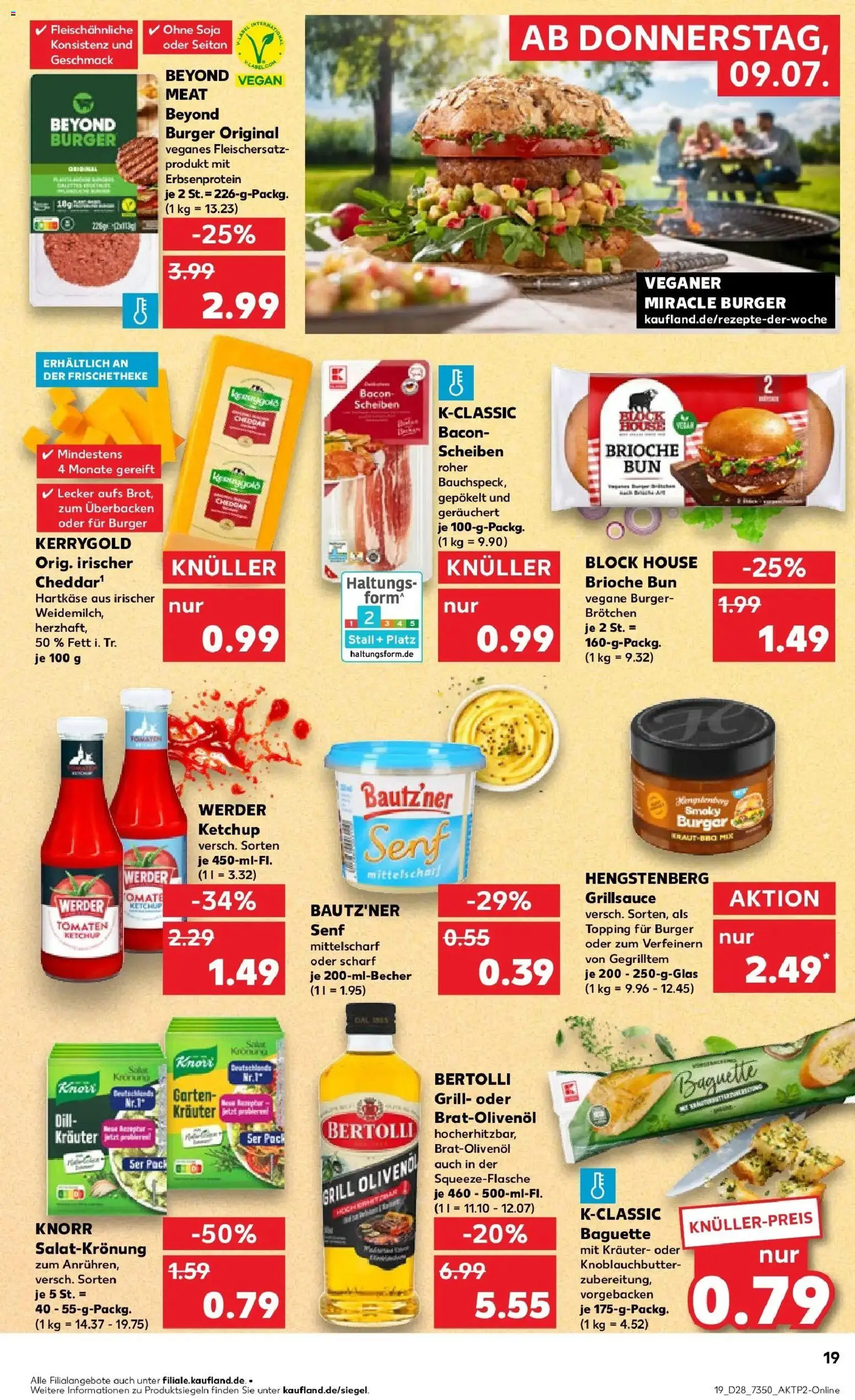 Kaufland Kaufland: Mo-Mi Der Wochenstart – gültig ab 05.07.2026 | Seite: 28 | Produkte: Grill, Burger, Tomaten, Dill