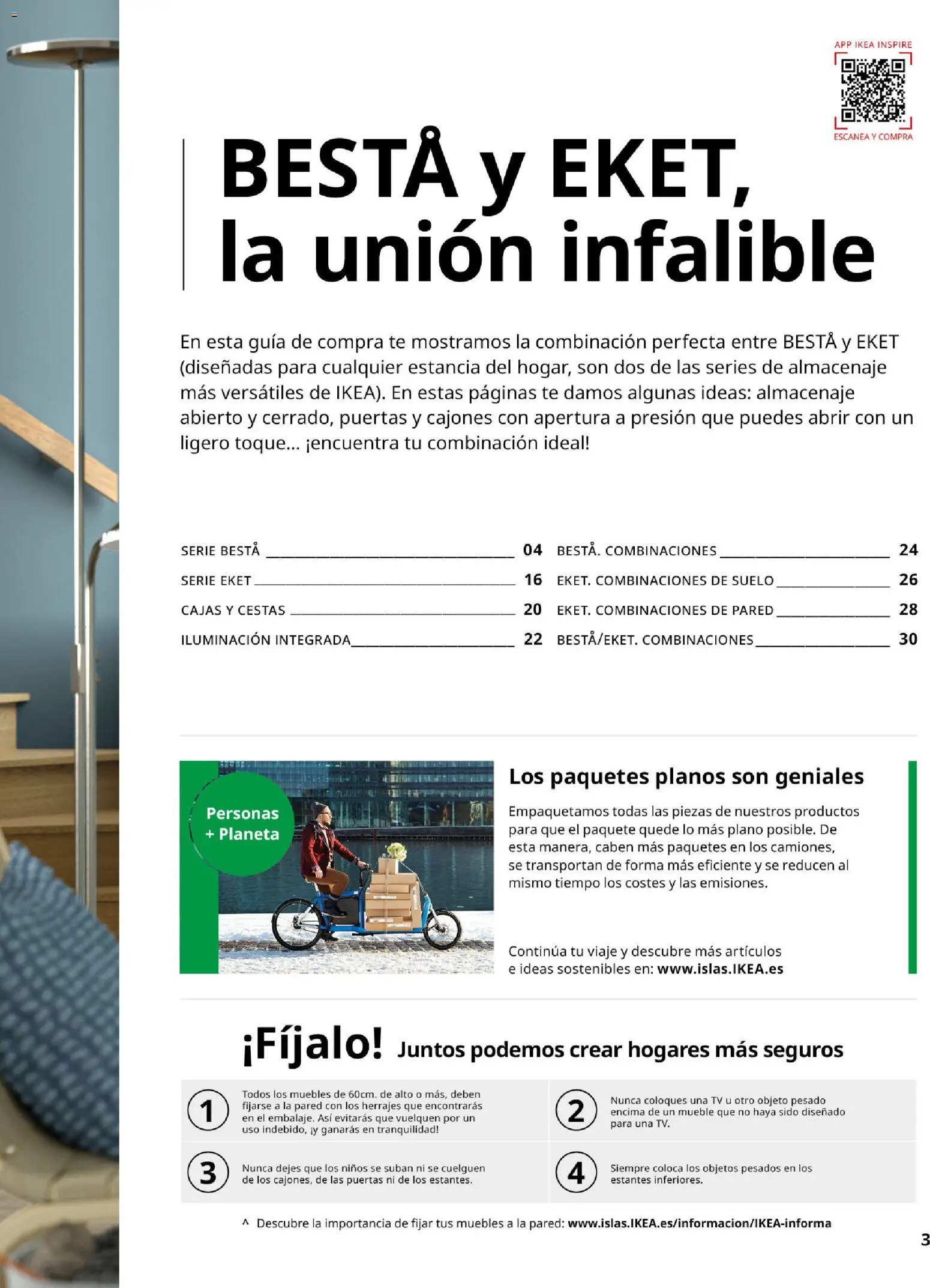 Catálogo IKEA Besta Eket │ válido desde el 01.02.2026 | Página: 3 | Productos: Té, Muebles, Galette de chaise, Almacenaje