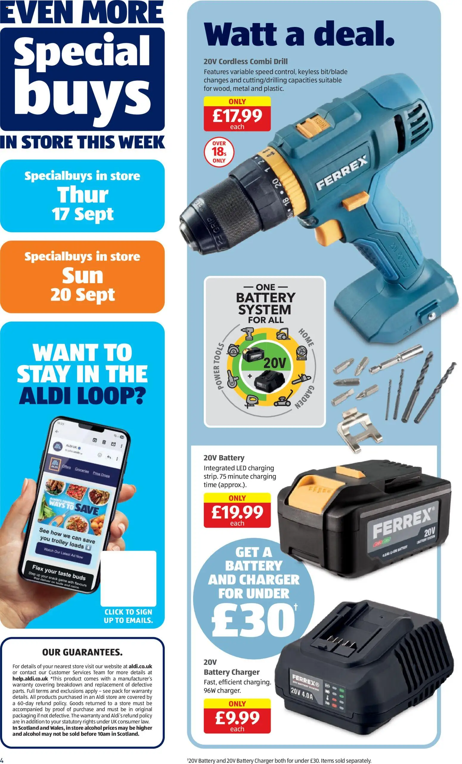 {H1} | Page: 4 | Products: Drill, Battery, Groceries, Alcohol