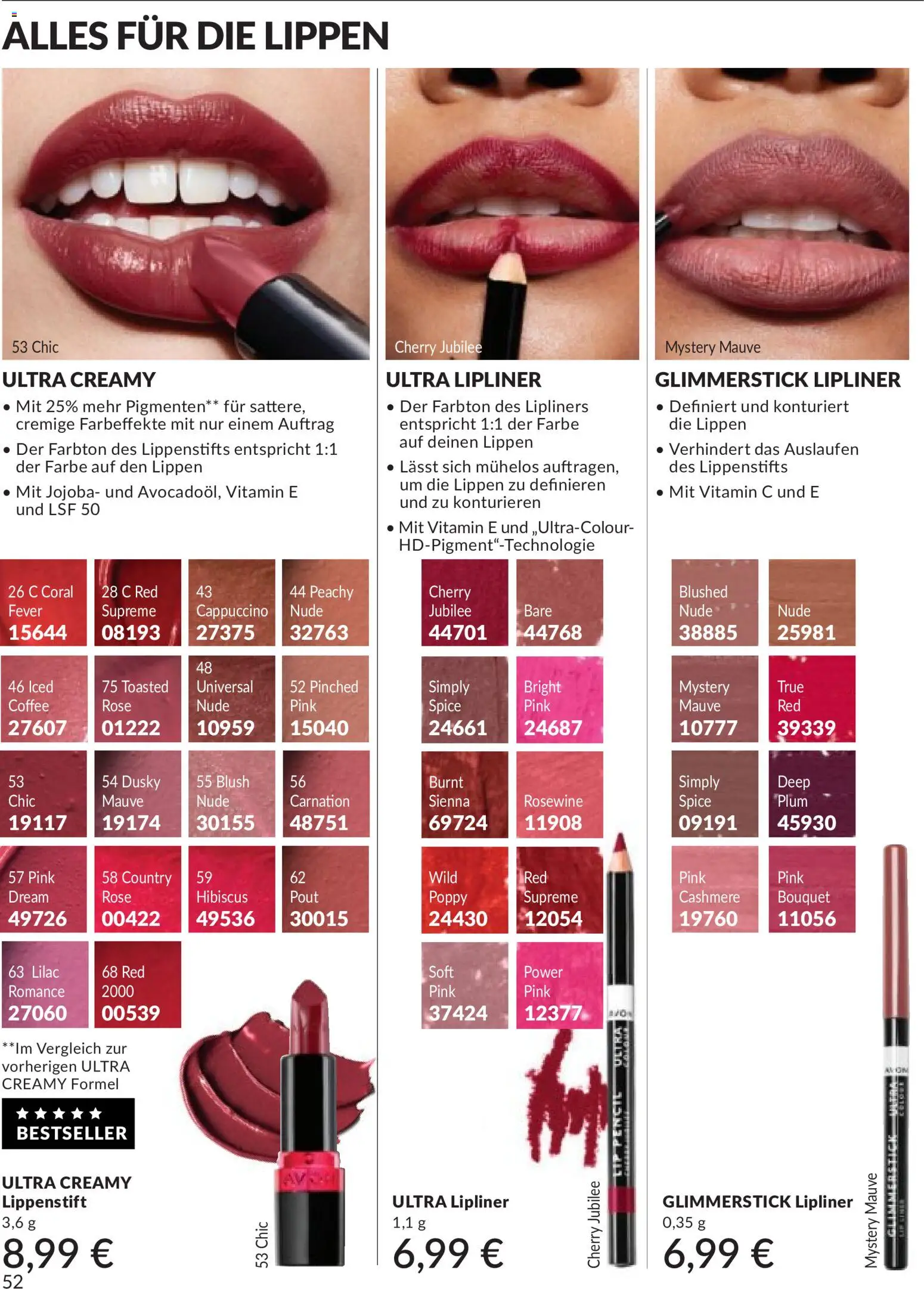 AVON Katalog Mai 2026 – gültig ab 01.05.2026 | Seite: 63 | Produkte: Coral, Lippenstift, Blush, Lipliner