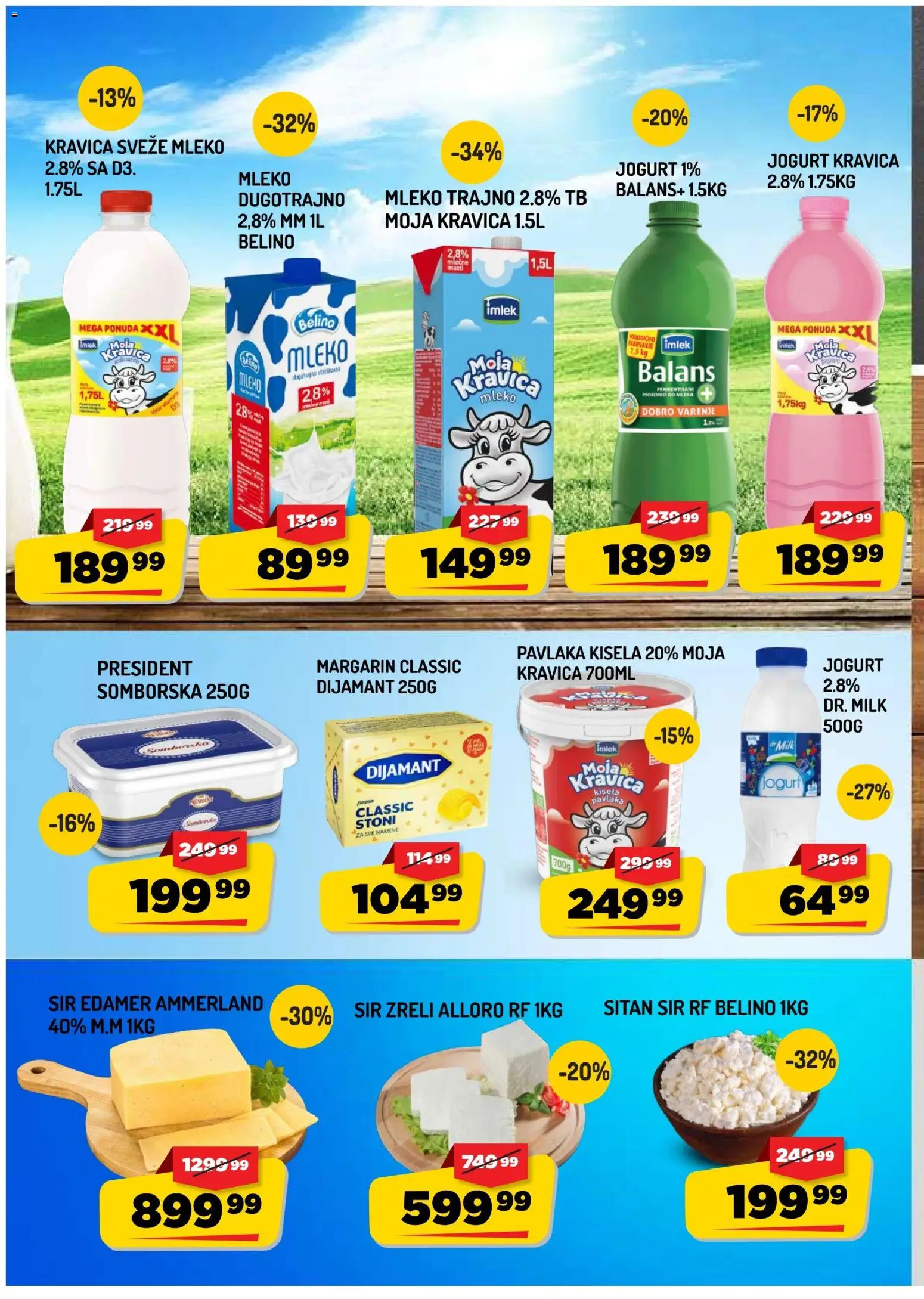 Aman katalog - važi od 16.10.2026 | Strana: 6 | Proizvode: Sveže mleko, Edamer, Mleko, Sir