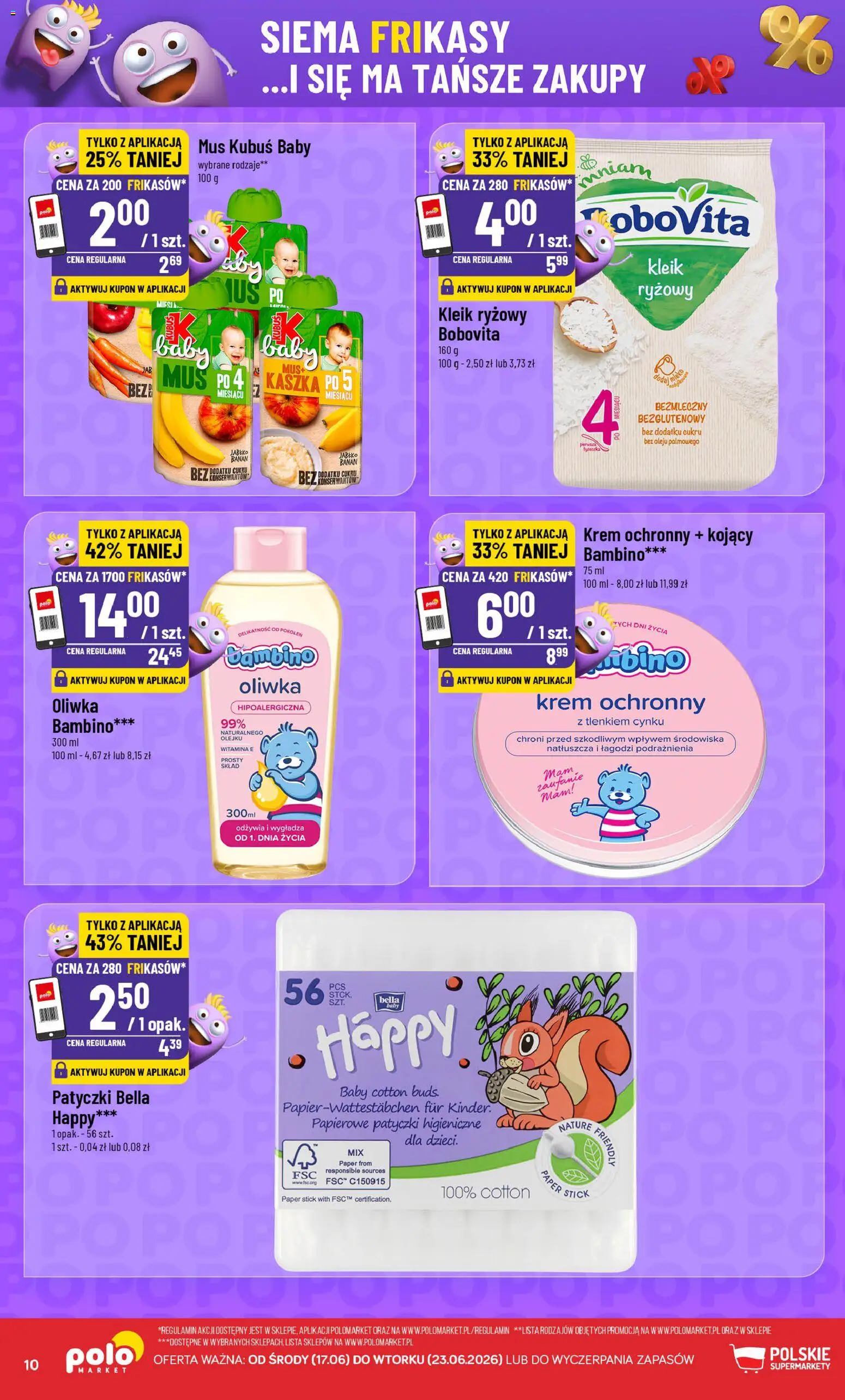 POLOmarket gazetka - Frikasowe Hity od 17.06.2026 | Strona: 10 | Produkty: Mleko, Banan, Krem