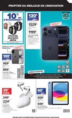 Carrefour - Prévisualisation de iPhone Noir 17 256 Go, Puce A19 avec 6 cœurs à haute efficacité. Batterie 3700mAh. Existe en plusieurs coloris. Garantie légale 2 ans. valide à partir de 25/08/2026 | Page: 18