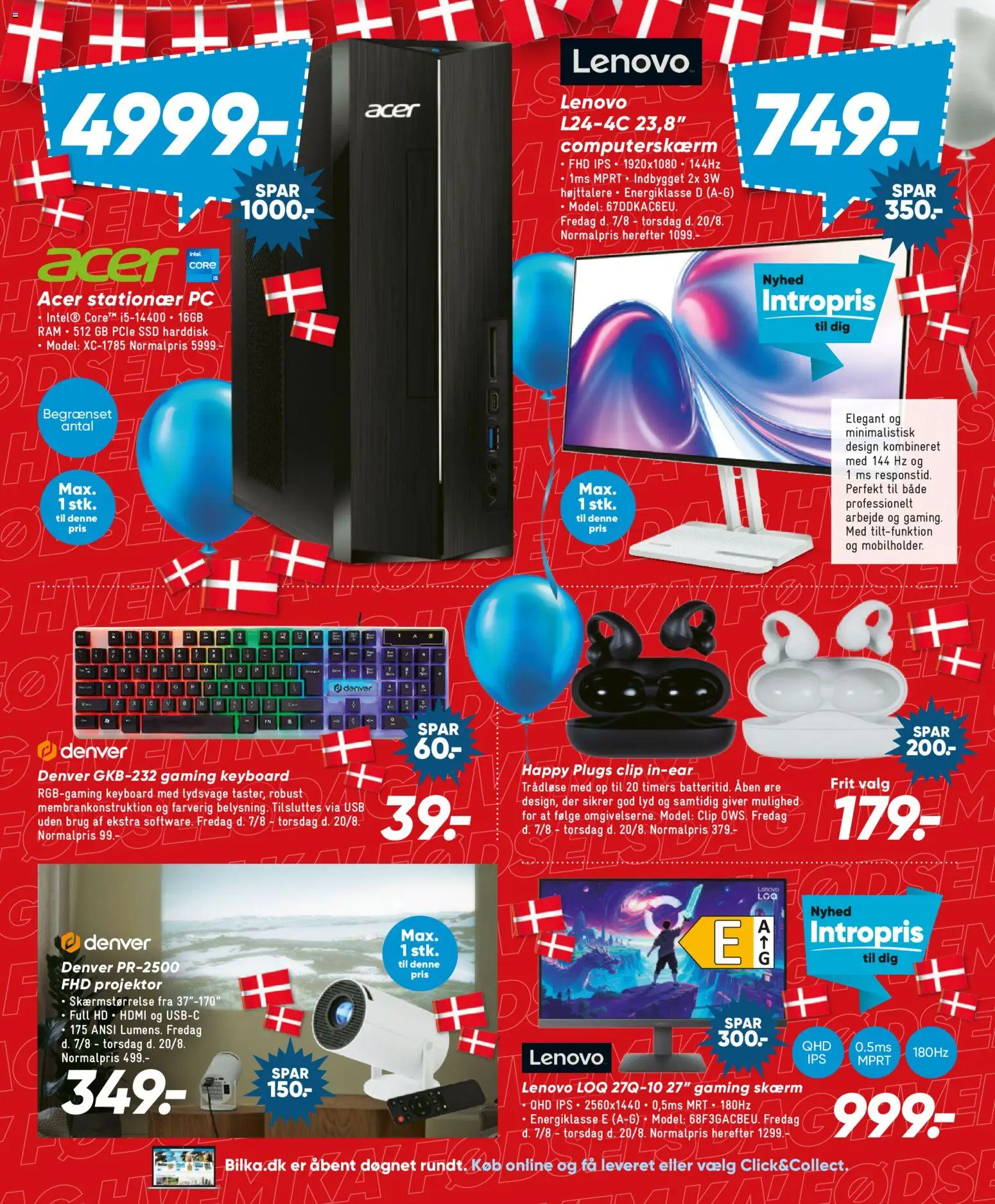Bilka tilbudsavis – gyldig fra 07/08/2026 | Side: 22 | Produkter: Skærm, PC, Gaming Skærm, Harddisk