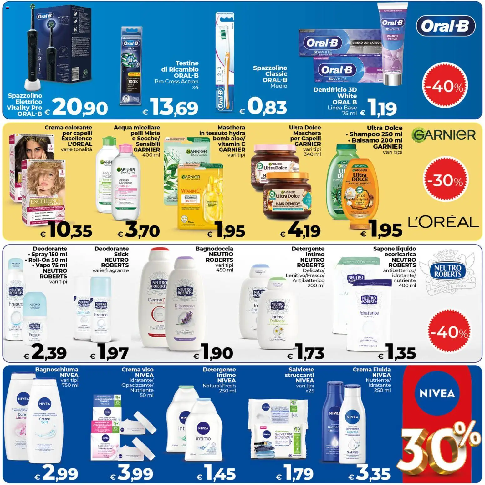 Volantino COOP del 30/07/2026 | Pagina: 29 | Prodotti: Sapone, Spazzolino, Crema viso, Intimo