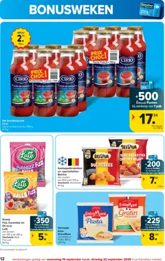 Carrefour folder Market - Voorbeeld van een folder van Carrefour, geldig van 16/09/2026 | Pagina: 12 | Producten: Cassis, La, Snoep, Kaas