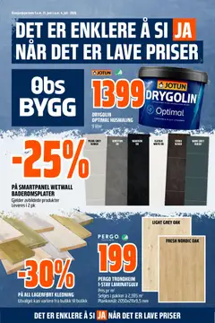 Forhåndsvisning av Obs Bygg kundeavis gyldig fra 21.06.2026