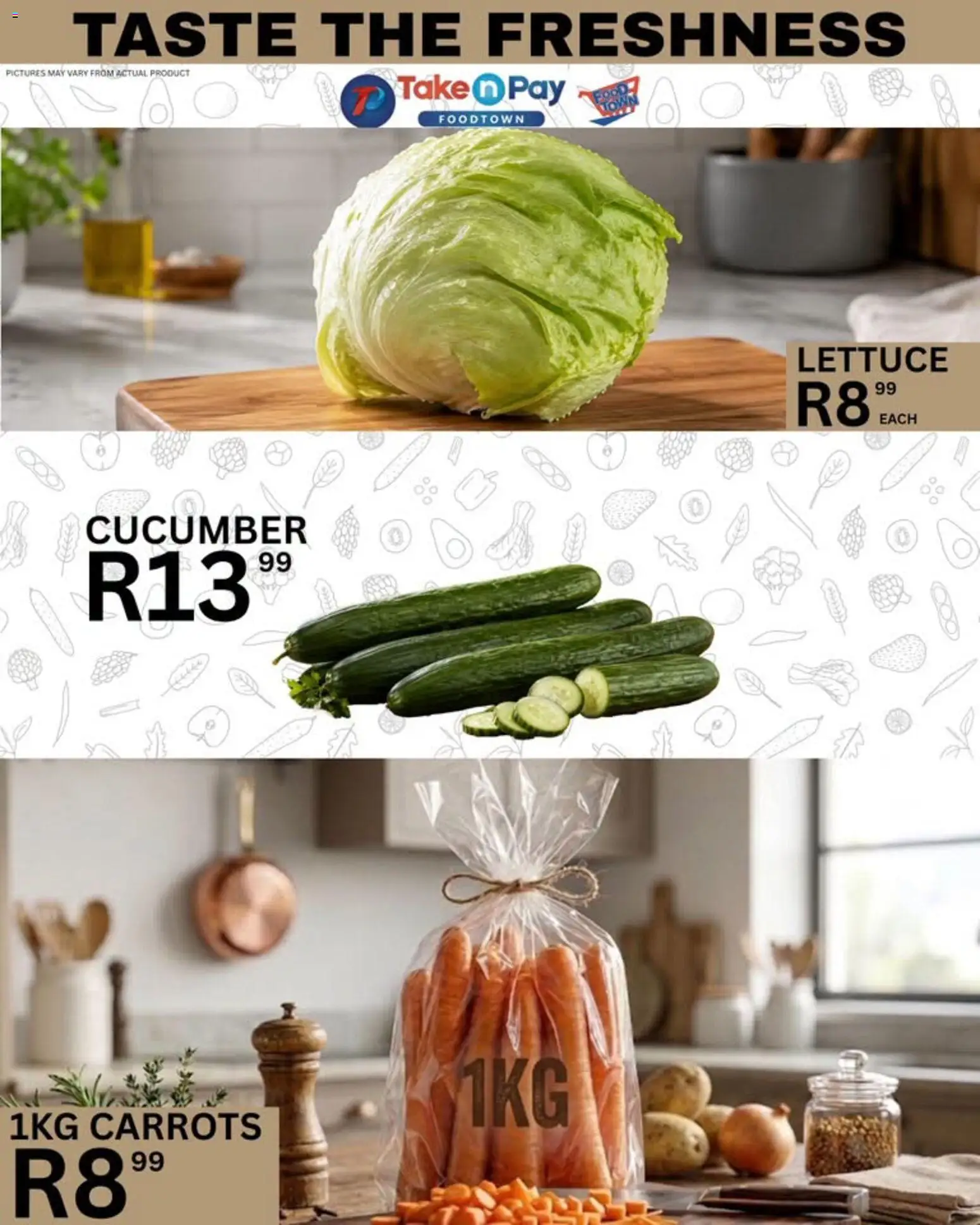 New Take n Pay catalogue – valid from 28/07/2026 | Page: 7 | Products: Carrots, Lettuce