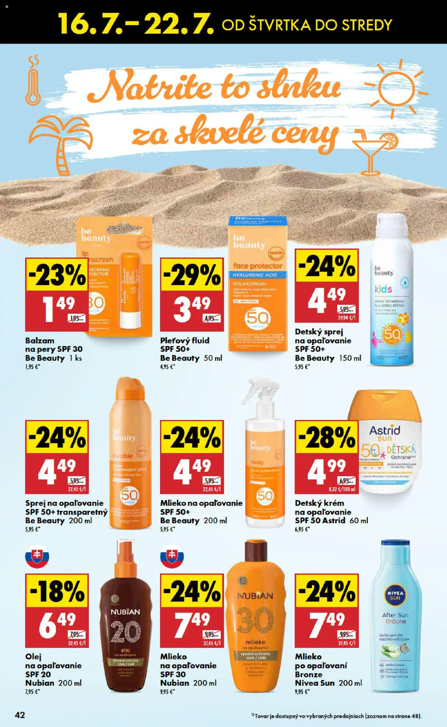 Nové Biedronka akcie – leták je platný od 16.07.2026 | Strana: 42 | Produkty: Mlieko, Olej, Nivea, Krém
