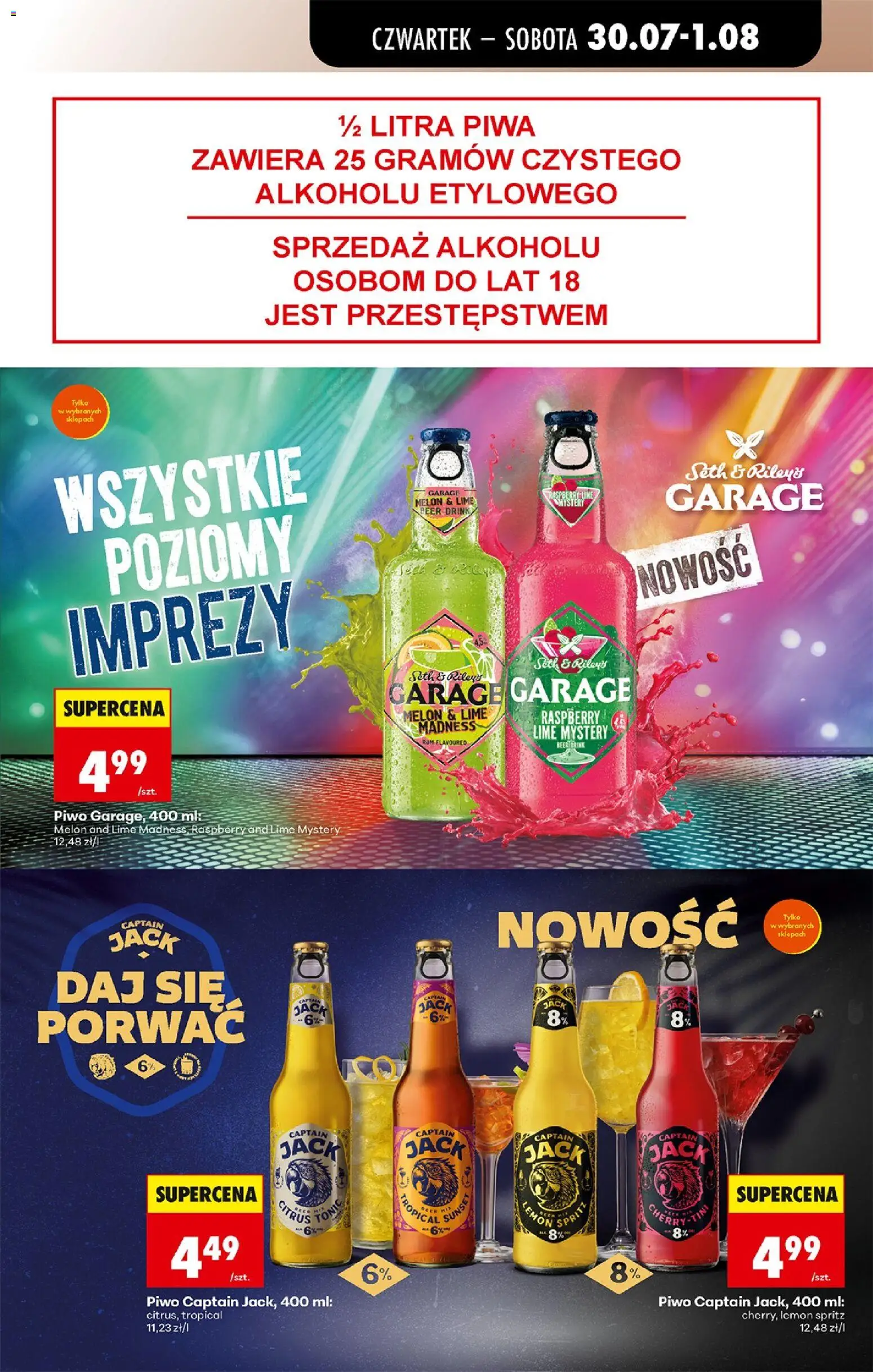 Biedronka Polsko leták - Codziennie niskie ceny od 30.07.2026 | Strana: 67 | Produkty: Rum, Spritz, Tonic