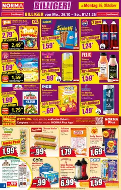Norma Flugblatt ab 26.10.2026 gültig | Seite: 8 | Produkte: Salz, Pfeffer, Himbeere, Gebäck