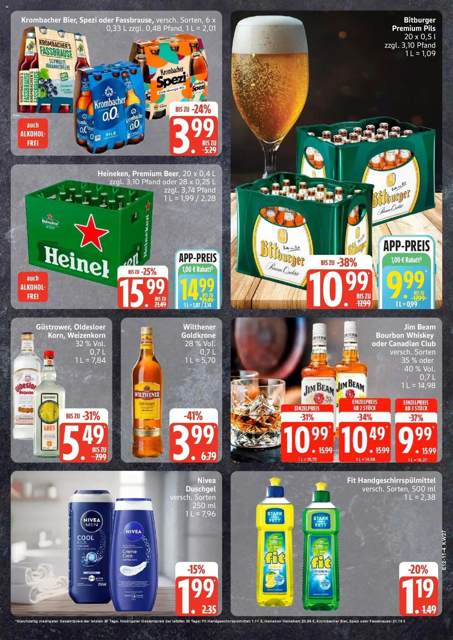 Edeka - EDEKA: Wochenangebote – gültig ab 28.06.2026 | Seite: 11 | Produkte: Bitburger, Pils, Duschgel, Krombacher