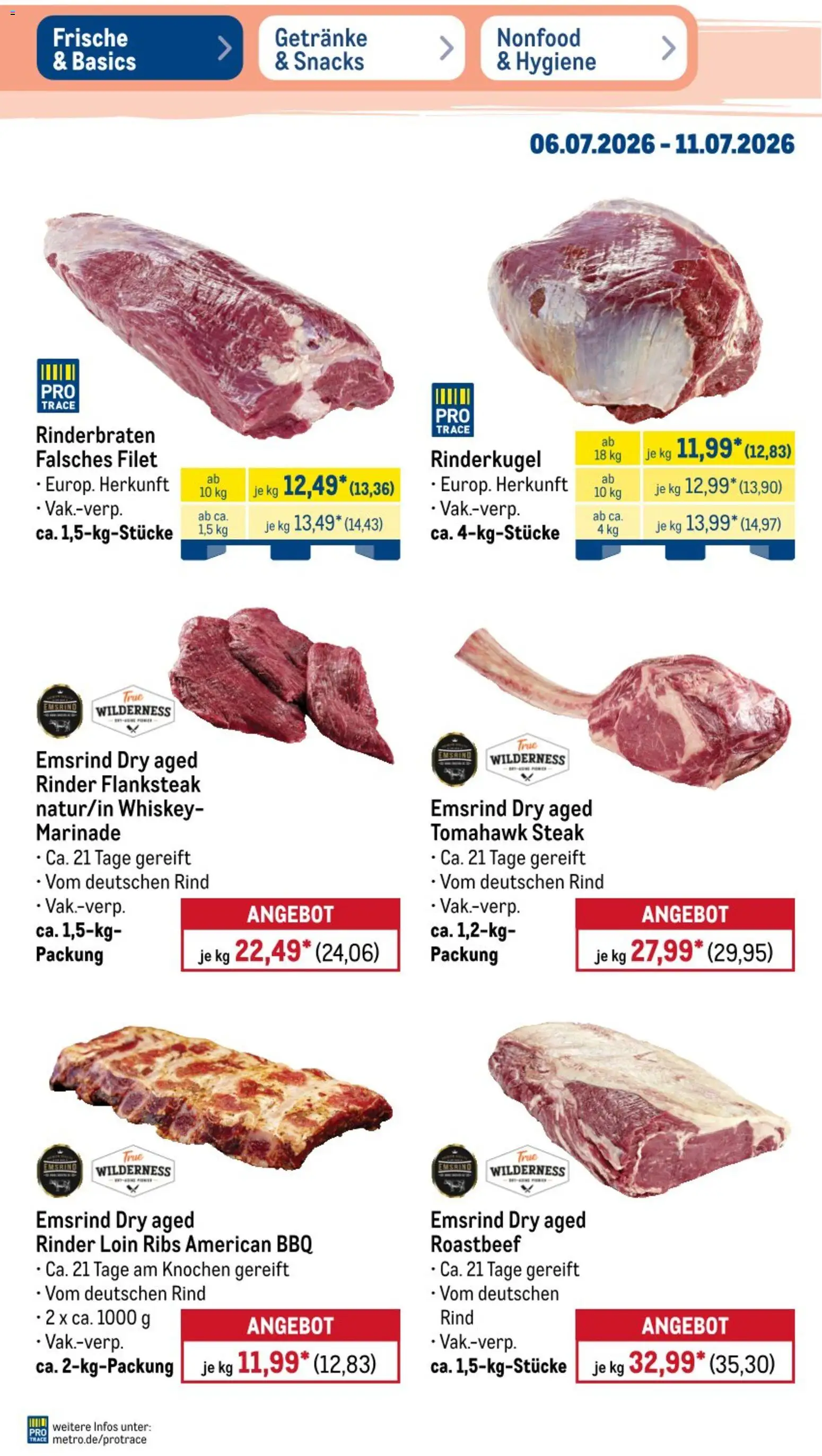 Metro Non Food & Hygiene – gültig ab 06.07.2026 | Seite: 32 | Produkte: Burger, Salz, Pfeffer