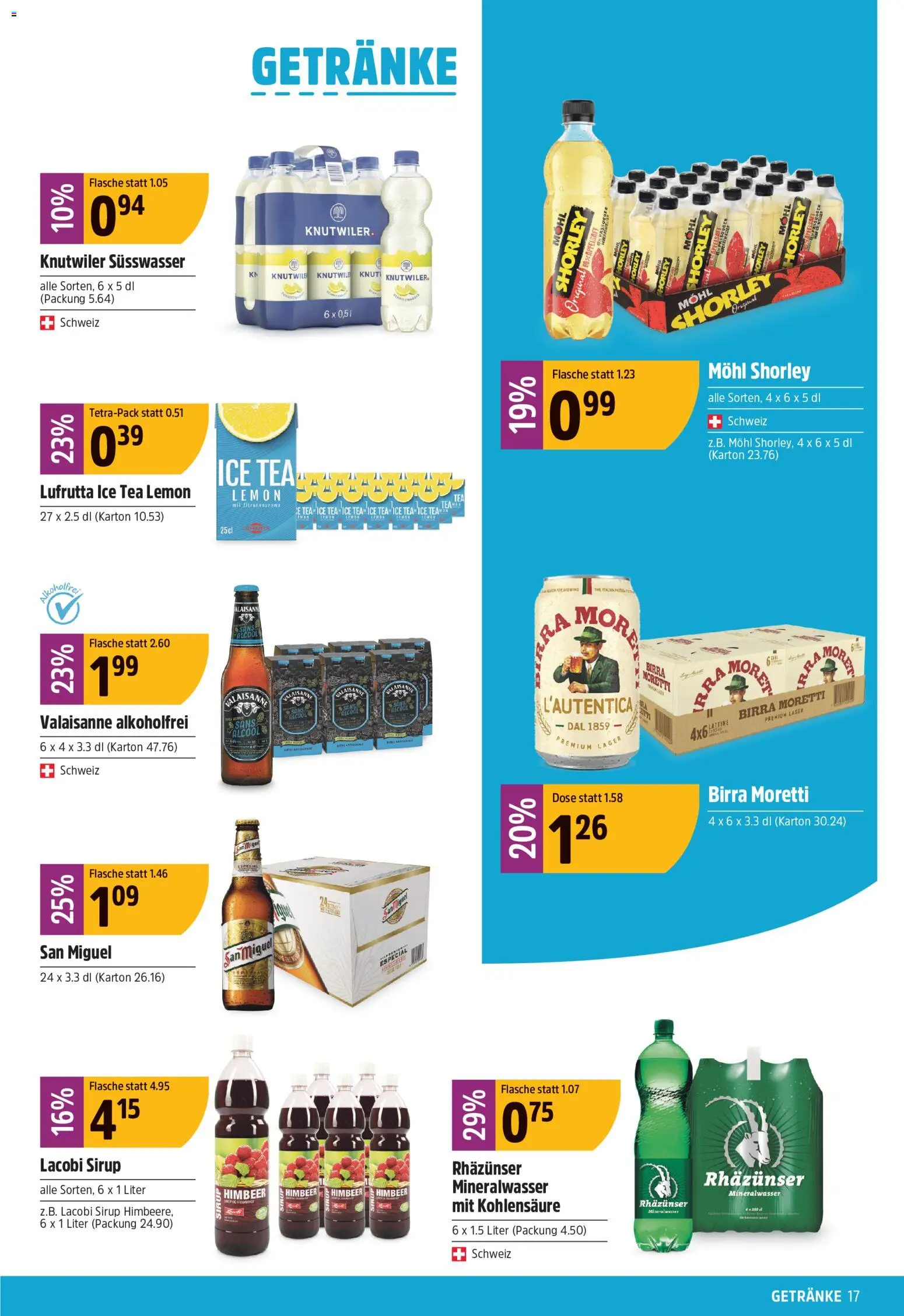 TopCC aktionen – gültig ab 29.06.2026 | Seite: 17 | Produkte: Sirup, Apfelsaft, Mineralwasser