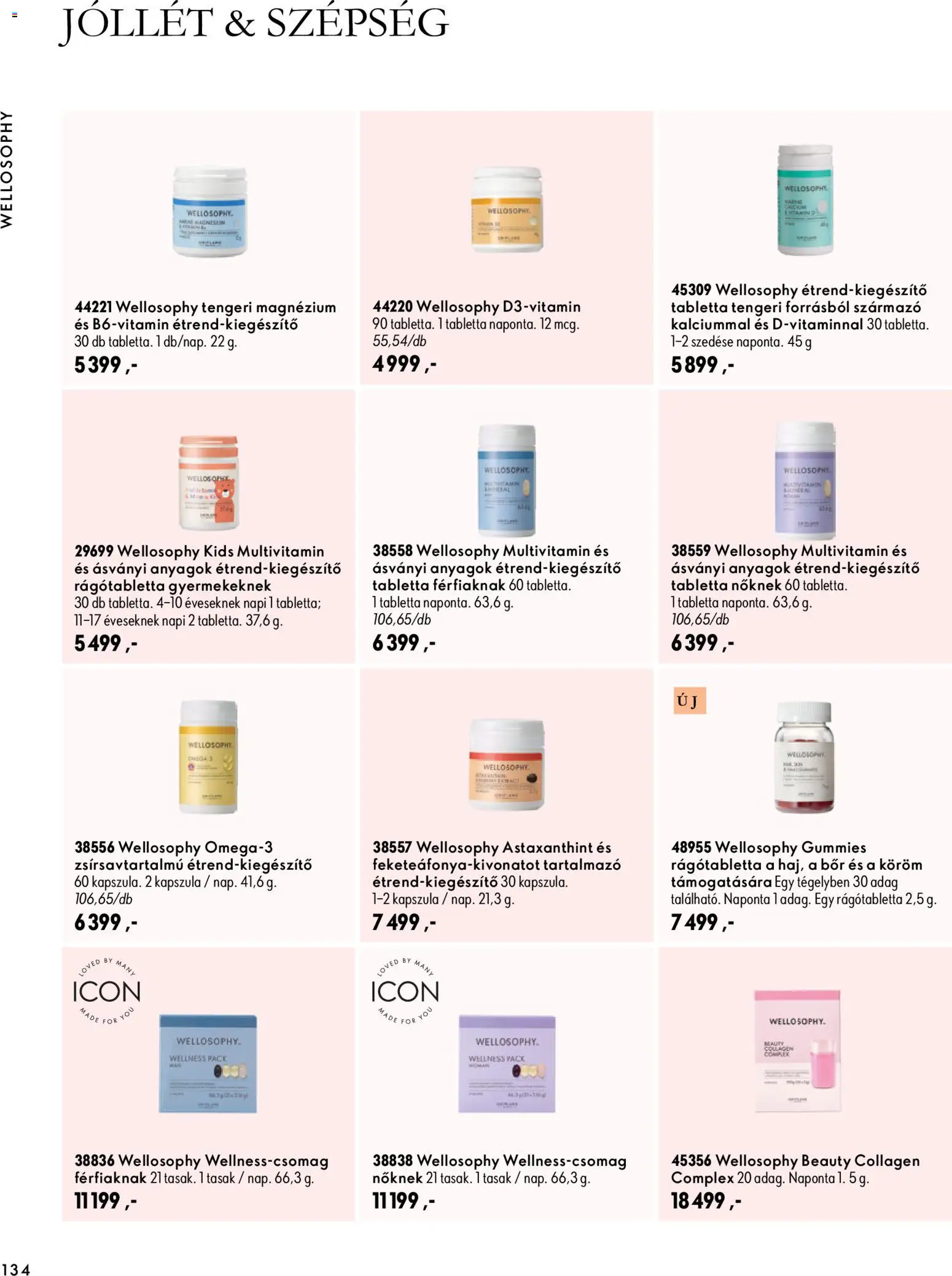 Oriflame akciós ujság - amely érvényes a következő dátumtól: 2026.11.11. | Oldal: 134 | Termékek: Kapszula, Magnézium, Tabletta, Multivitamin
