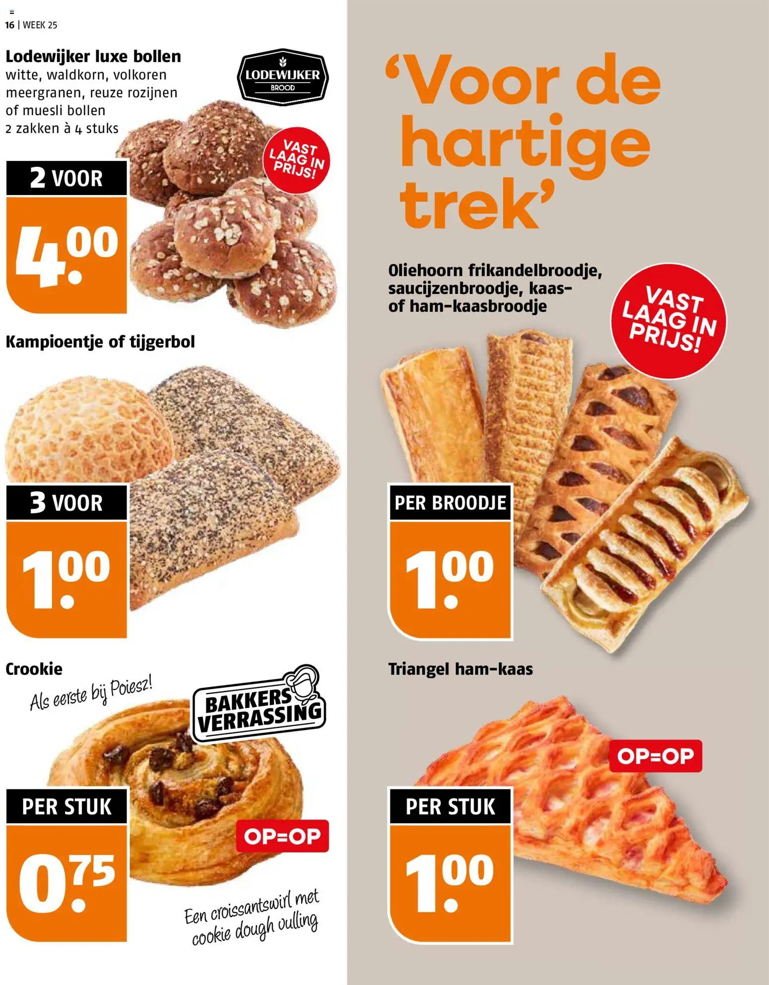 {H1} | Pagina: 16 | Producten: Kaas, Brood, Rozijnen, Broodje