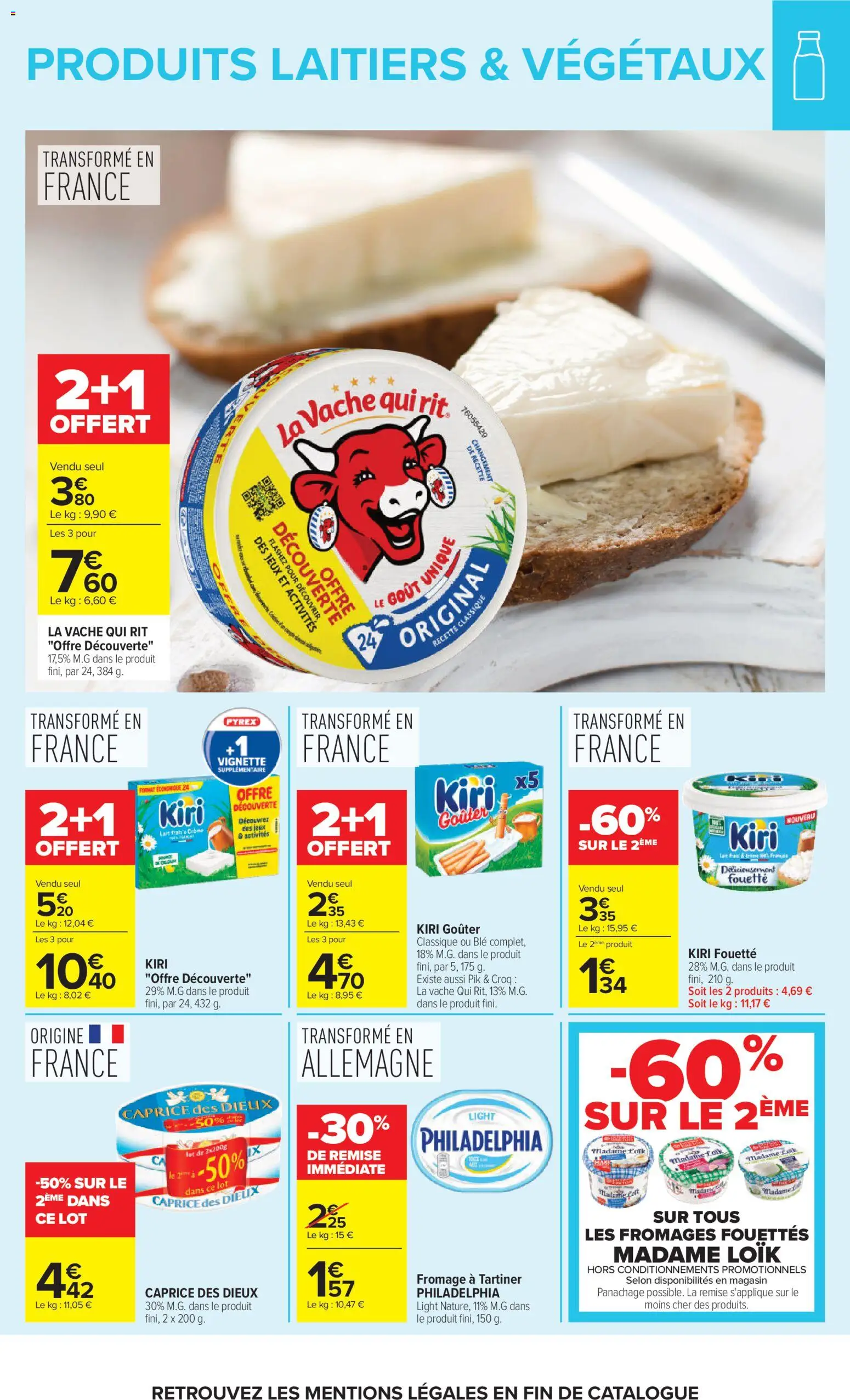 {H1} | Page: 24 | Produits: Caprice des dieux, Fromage, Philadelphia, Fromage à tartiner