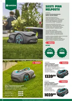 Tokmanni-mainoslehti voimassa 02.04.2026 alkaen | Sivu: 68 | Tuotteet: Leikkuri, Robottiruohonleikkuri, Voi