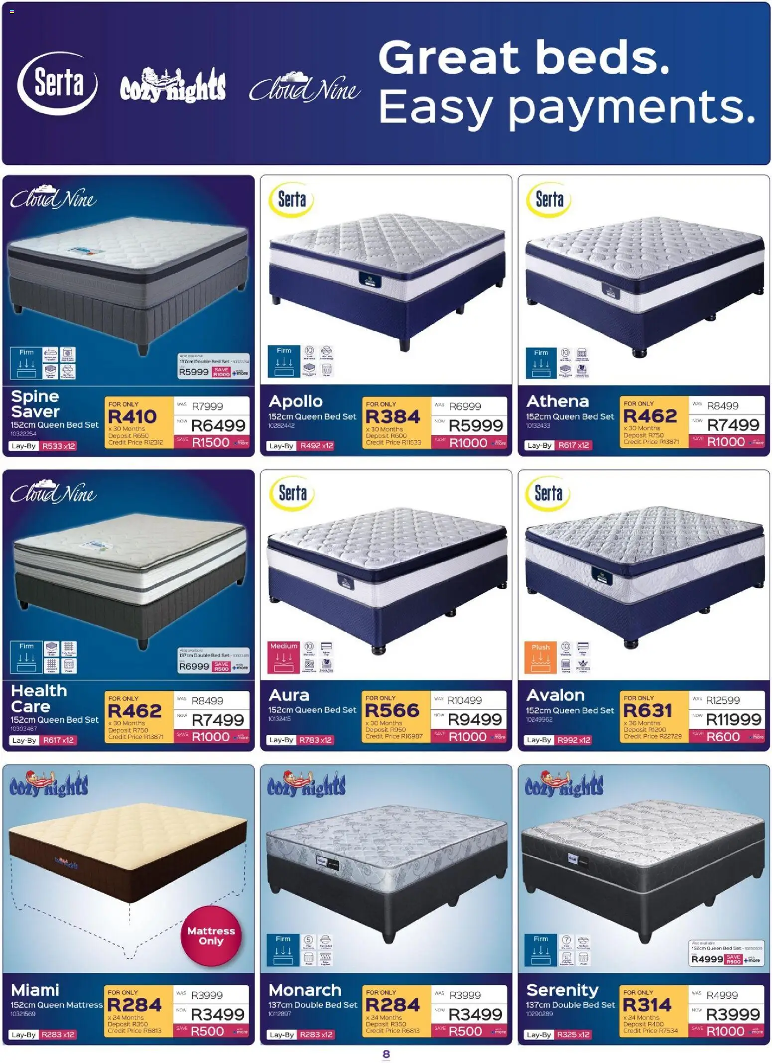 New Sleepmasters catalogue – valid from 17/09/2026 | Page: 8