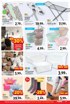 Daska za glačanje, Daska za glačanje, Stiro Easy, podesiva visina do 86 cm, materijal: bojani čelik, težina: cca 3,4 kg - Pregled kataloga iz trgovine Plodine, vrijedi od 23.09.2026 | Stranica: 27
